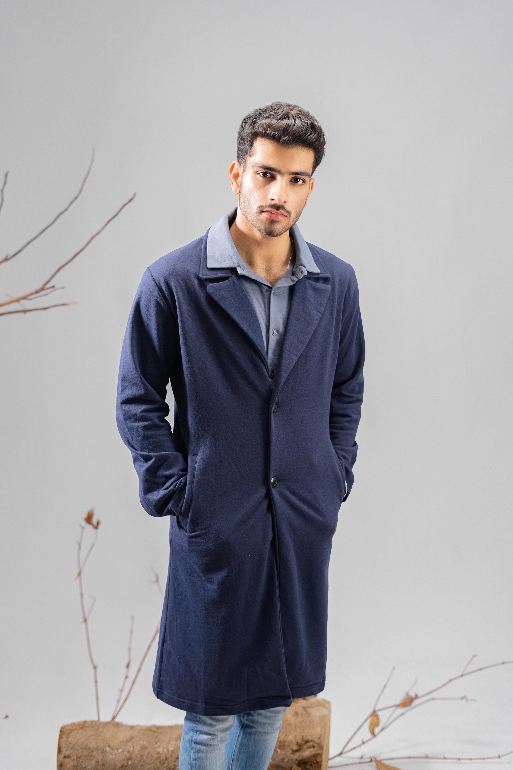 Polo Republica Men's Winter Fleece Long Coat Men's Coat Polo Republica