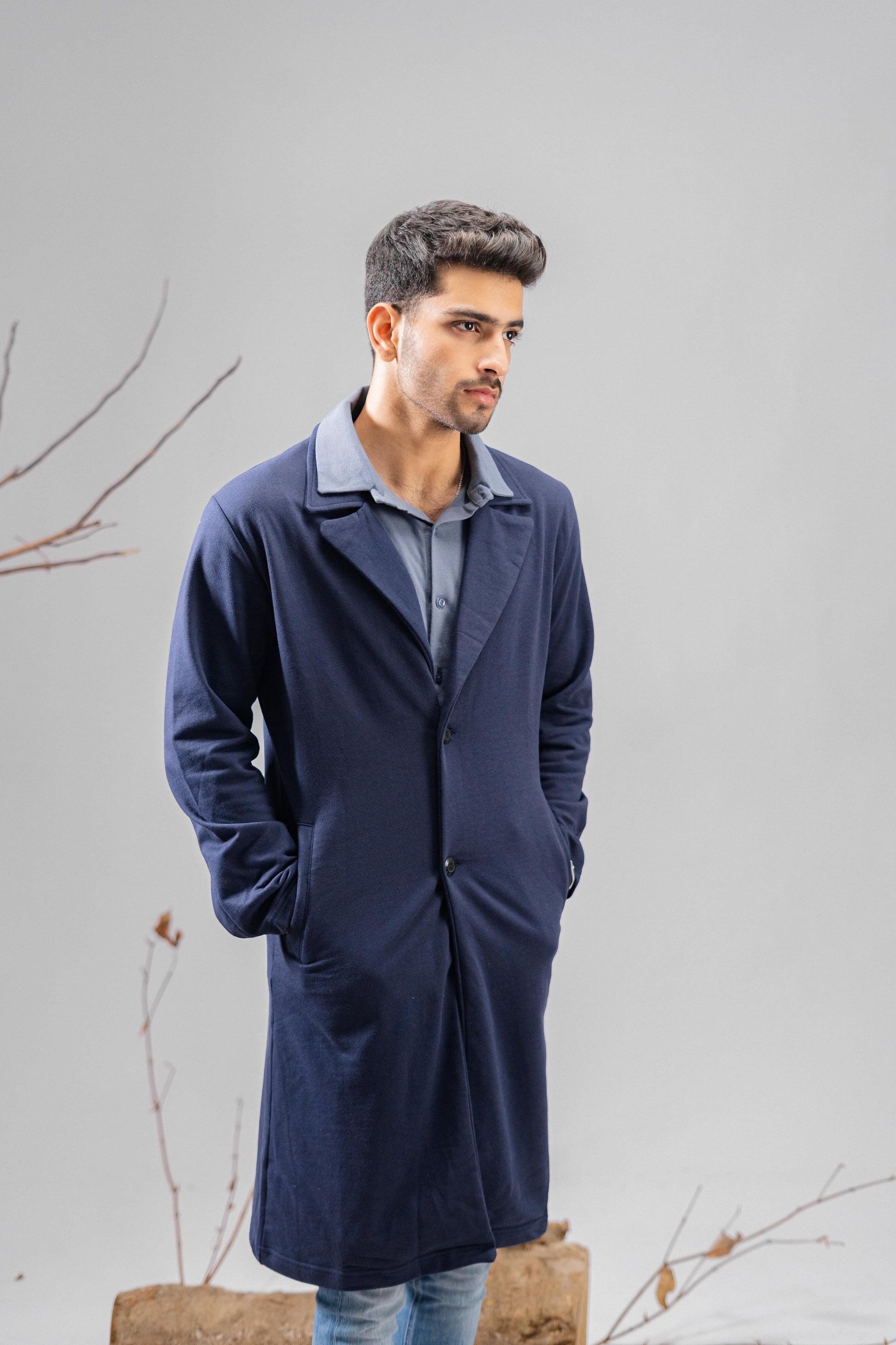 Polo Republica Men's Winter Fleece Long Coat Men's Coat Polo Republica