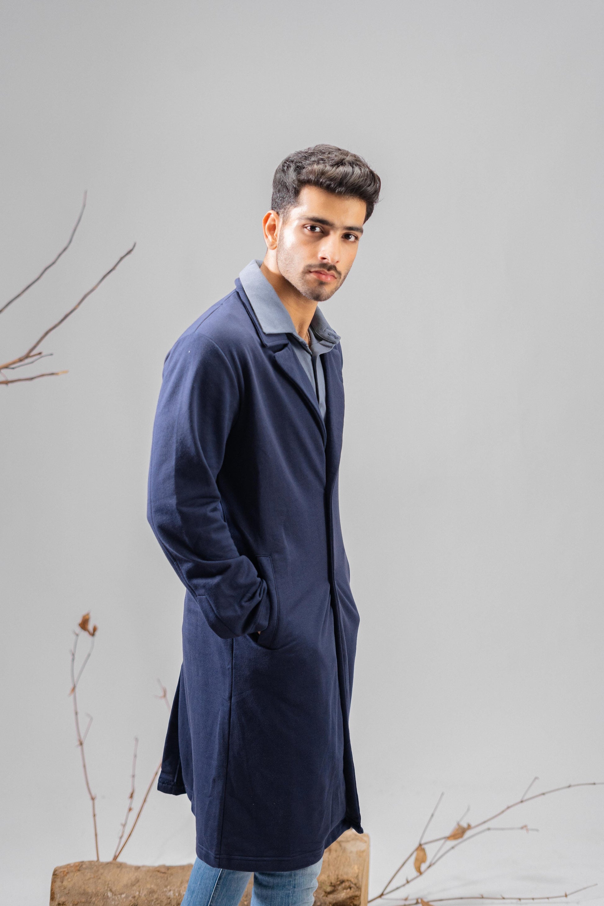 Polo Republica Men's Winter Fleece Long Coat Men's Coat Polo Republica