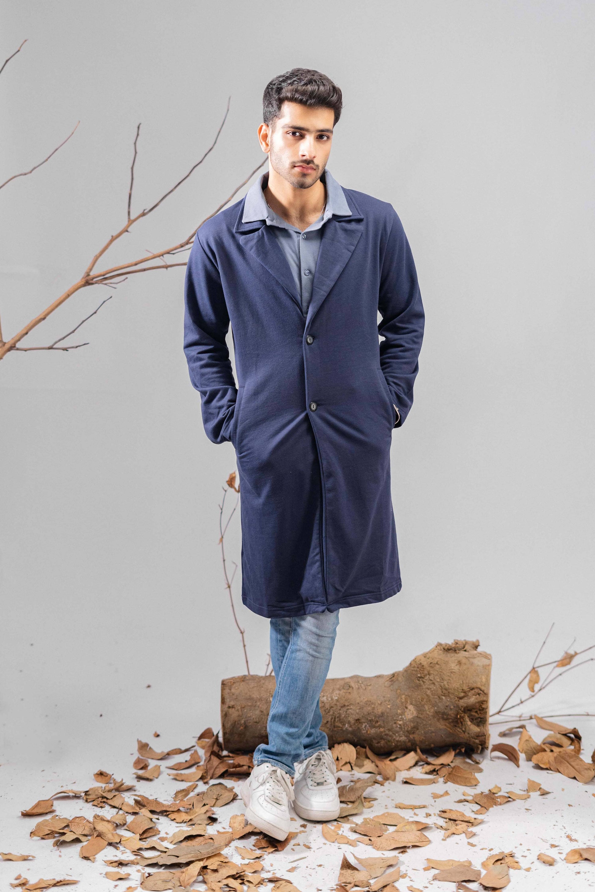 Polo Republica Men's Winter Fleece Long Coat Men's Coat Polo Republica