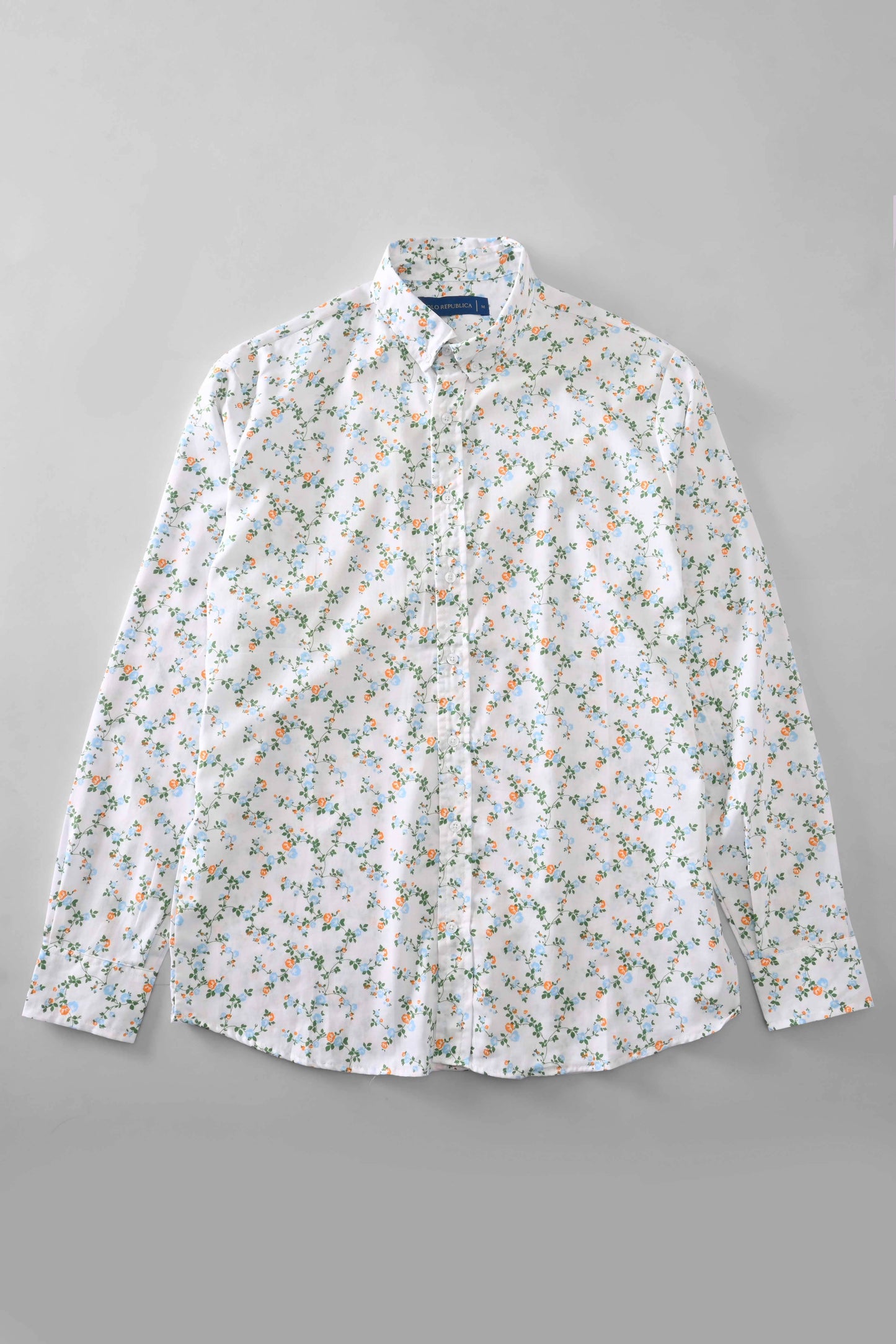 Polo Republica Men's Tulcan Roses Printed Casual Shirt Men's Casual Shirt Polo Republica