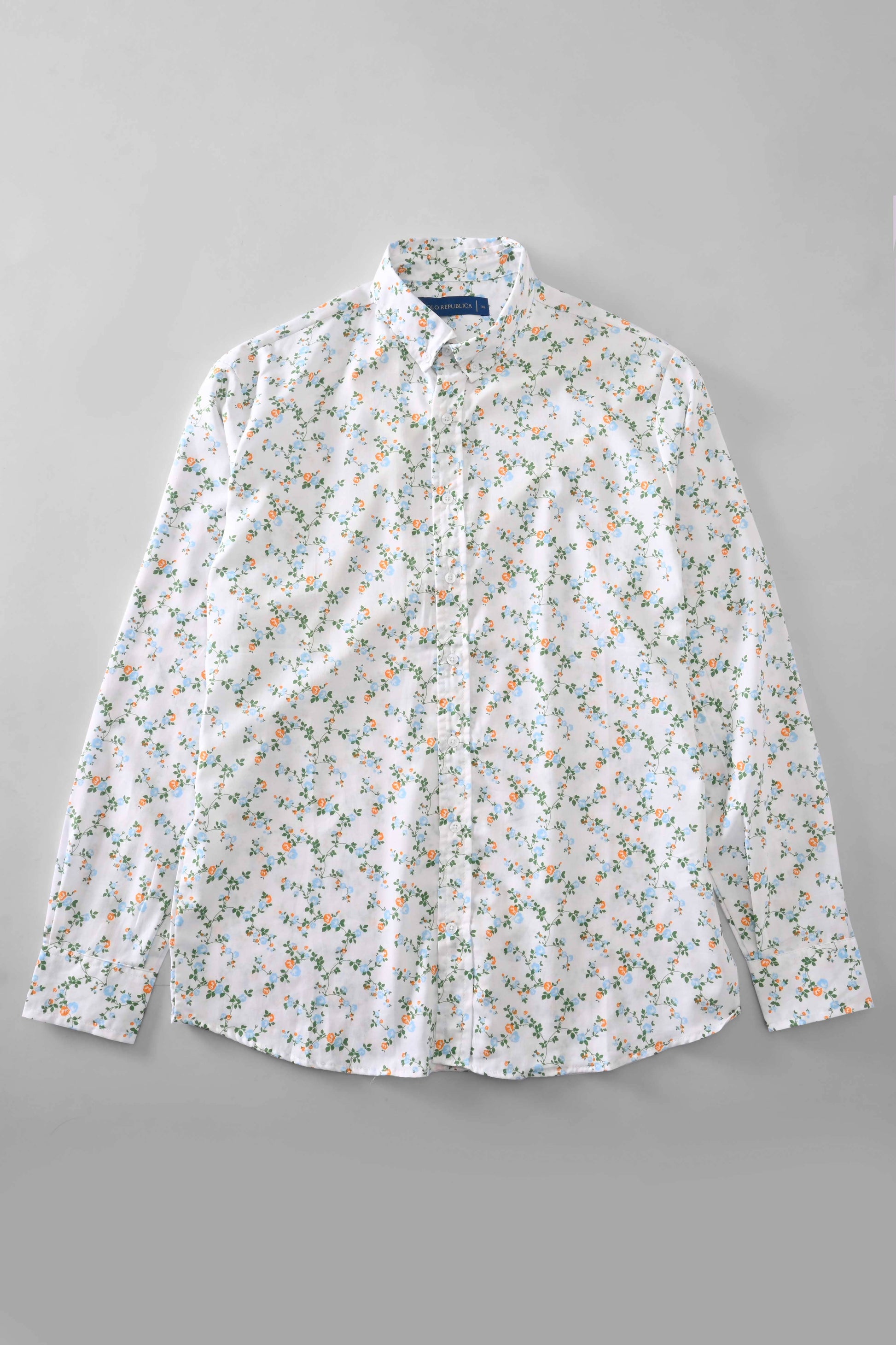 Polo Republica Men's Tulcan Roses Printed Casual Shirt Men's Casual Shirt Polo Republica