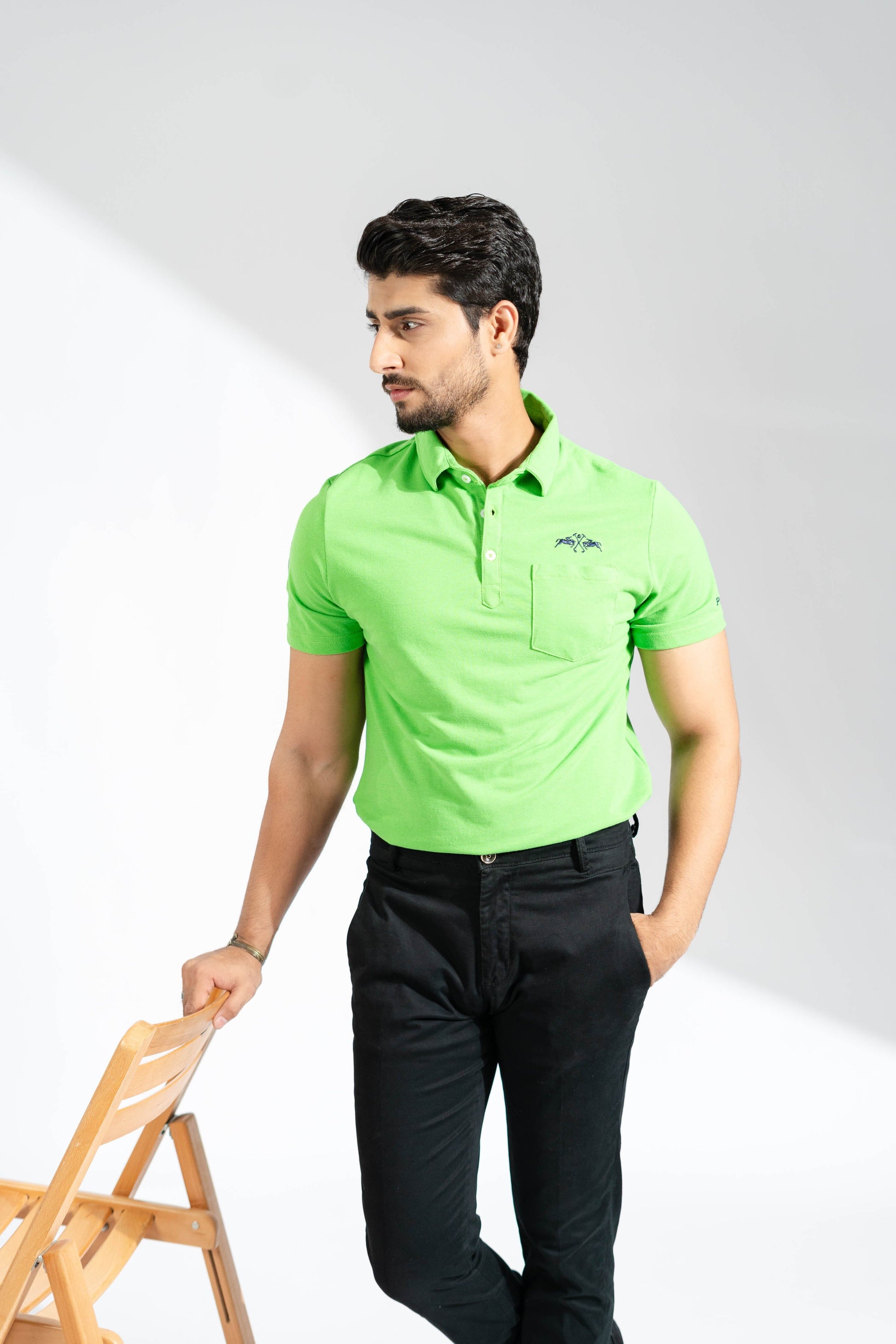 Polo Republica Men's Double Pony Polo & 5 Embroidered Pocket Polo Shirt Men's Polo Shirt Polo Republica