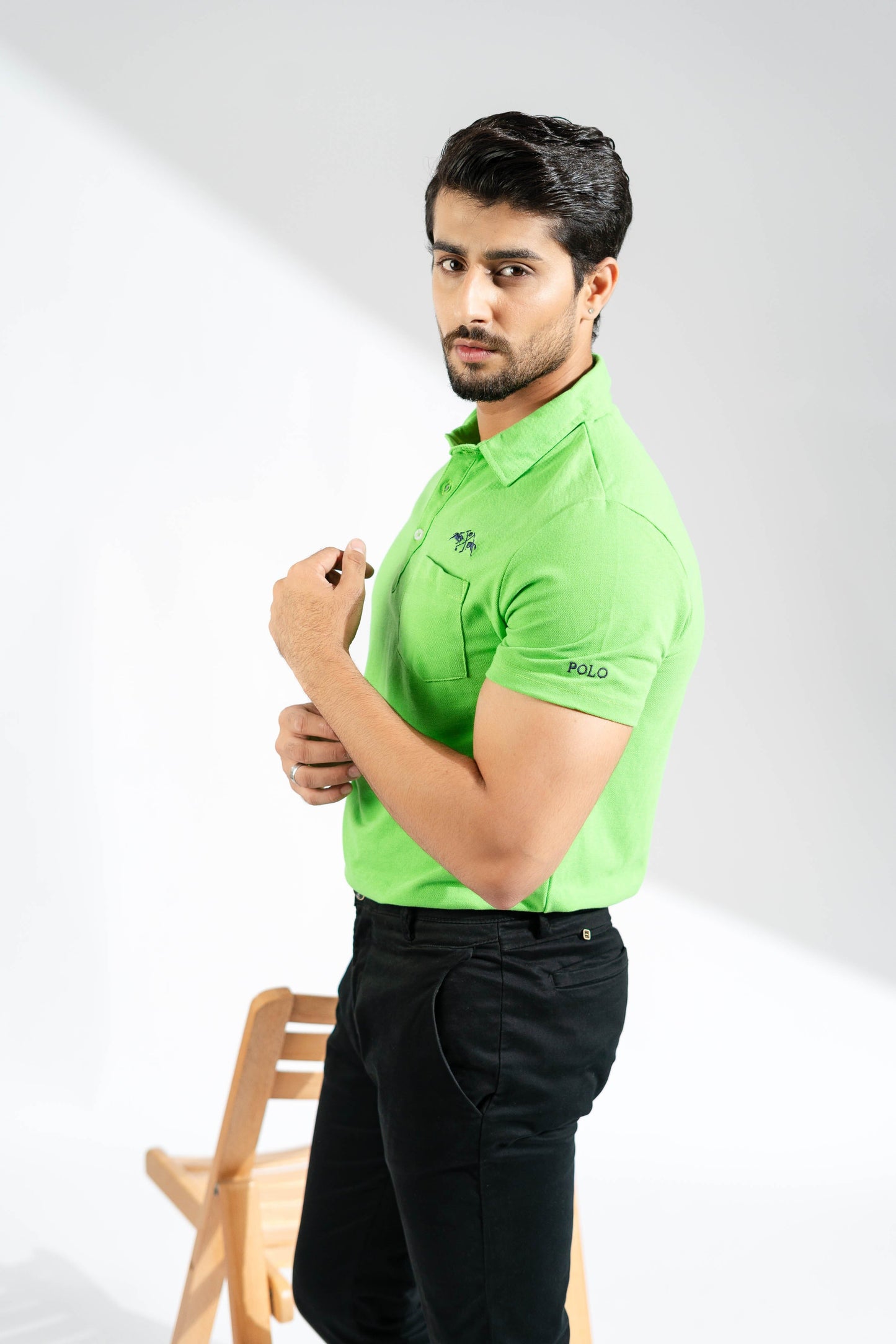 Polo Republica Men's Double Pony Polo & 5 Embroidered Pocket Polo Shirt Men's Polo Shirt Polo Republica