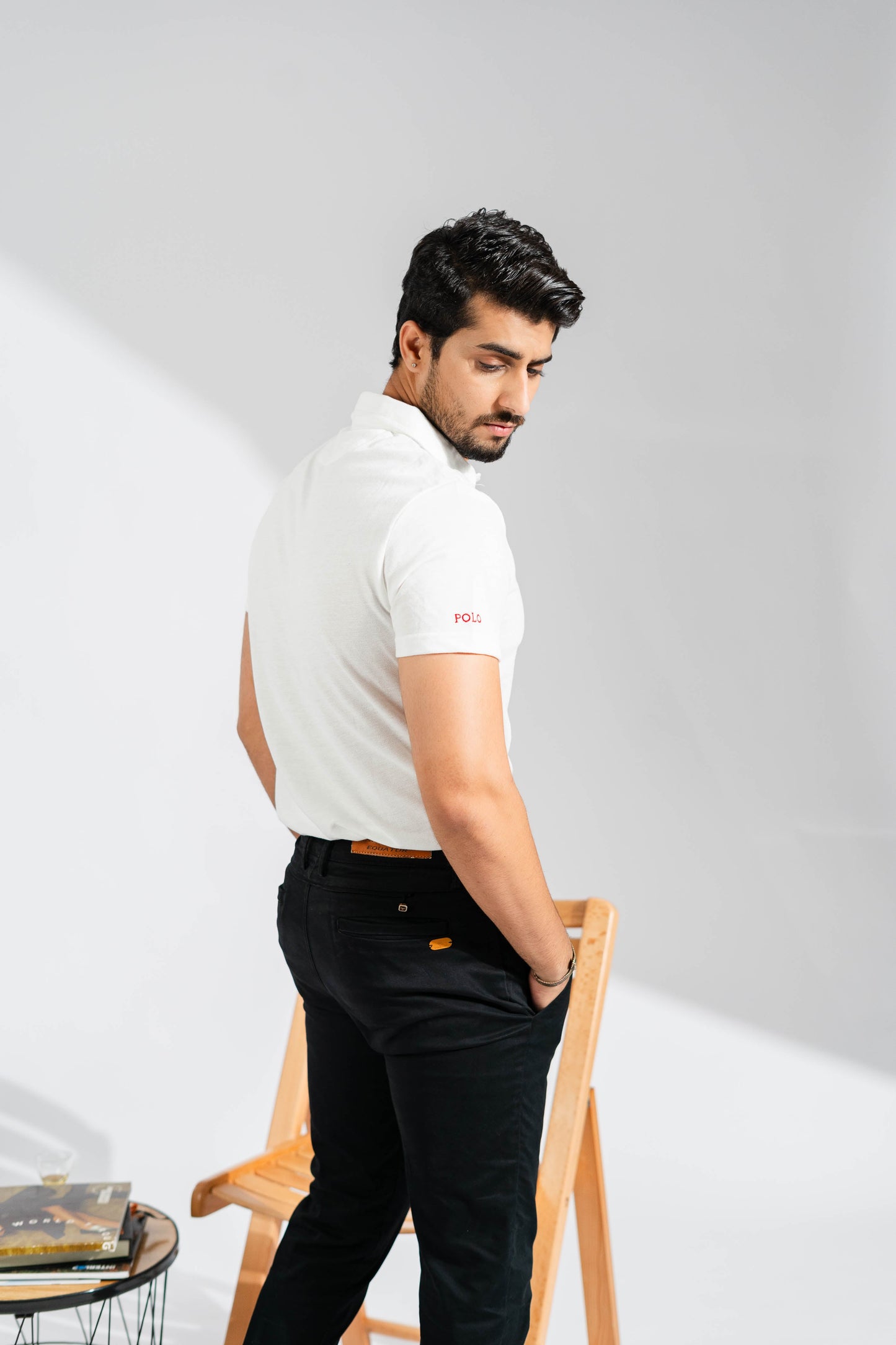 Polo Republica Men's Double Pony & Polo Embroidered Pocket Polo Shirt