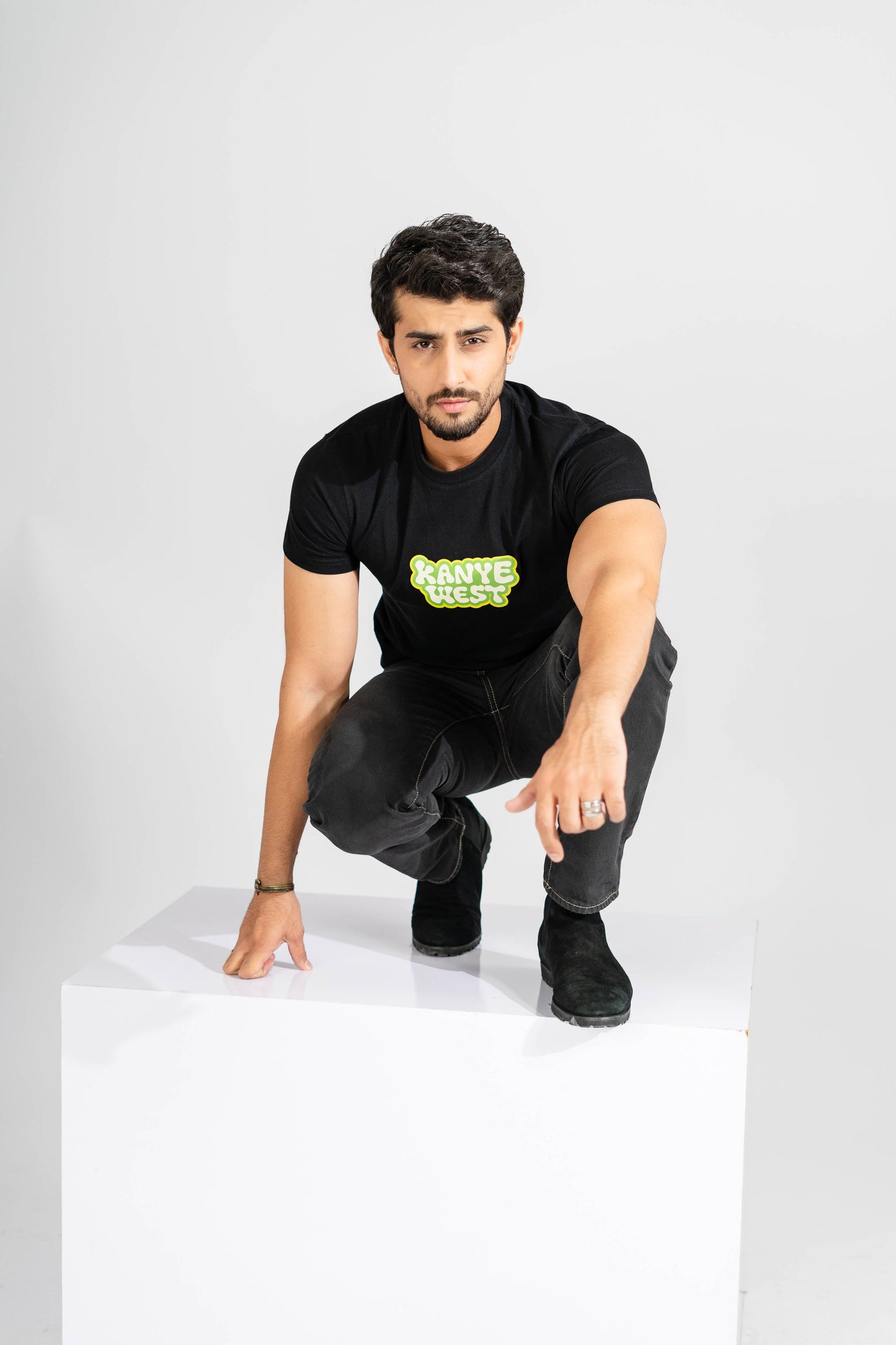 Polo Republica Men's Kayne West Printed Crew Neck Tee Shirt