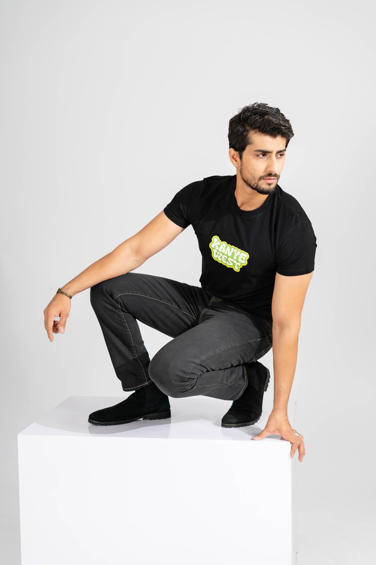 Polo Republica Men's Kayne West Printed Crew Neck Tee Shirt