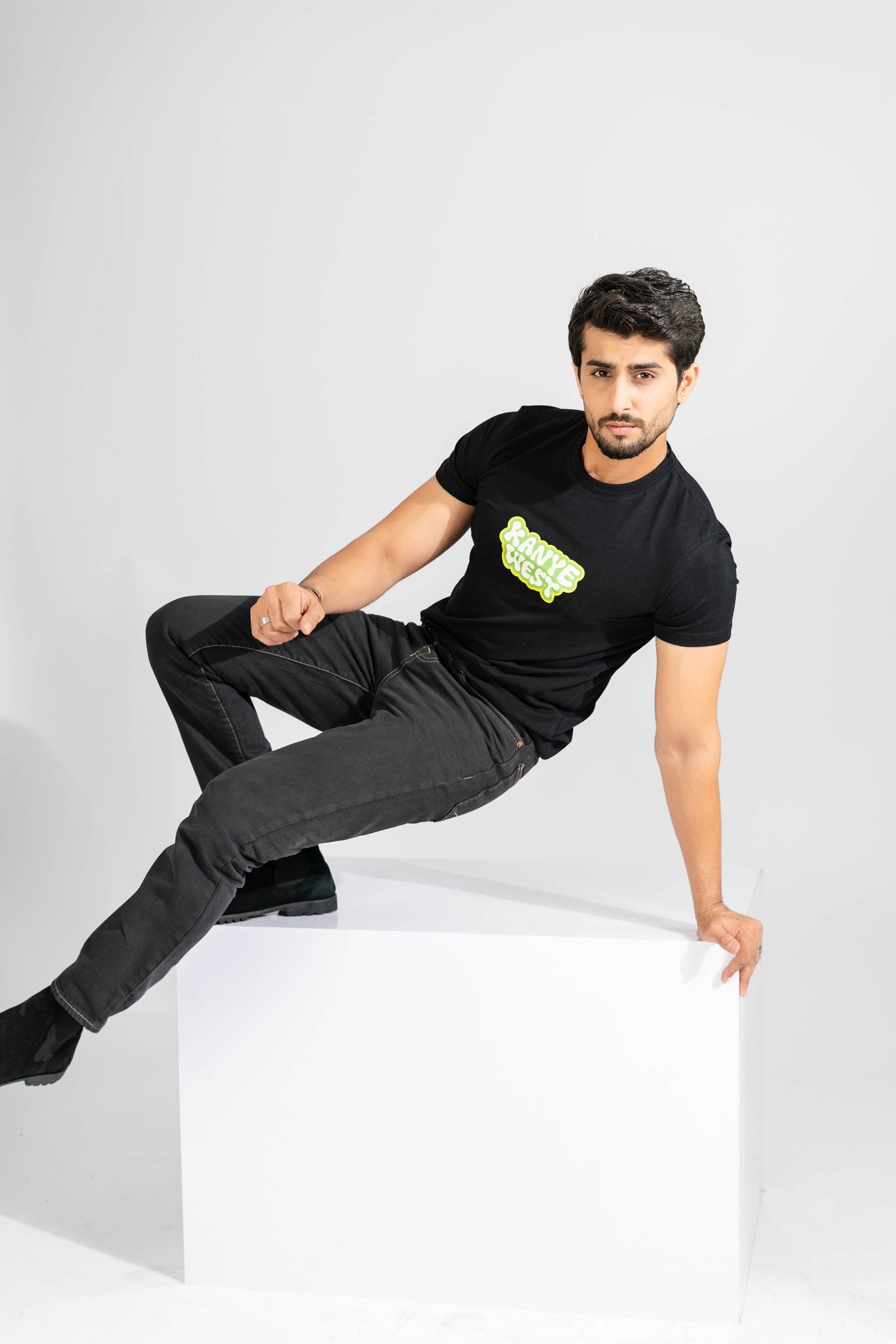 Polo Republica Men's Kayne West Printed Crew Neck Tee Shirt