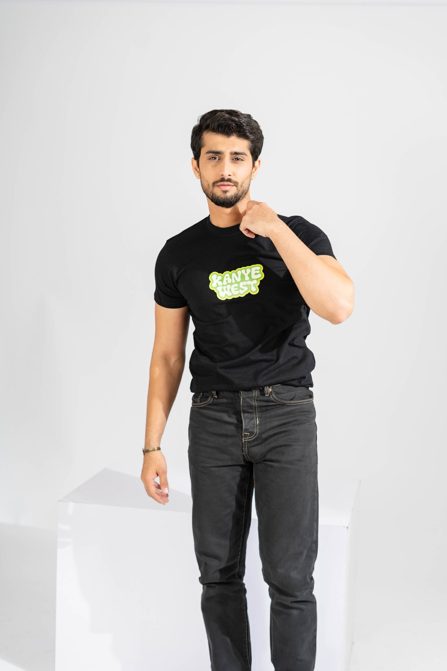 Polo Republica Men's Kayne West Printed Crew Neck Tee Shirt