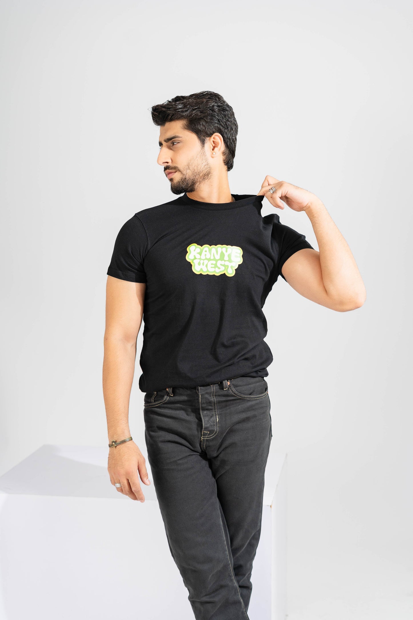 Polo Republica Men's Kayne West Printed Crew Neck Tee Shirt