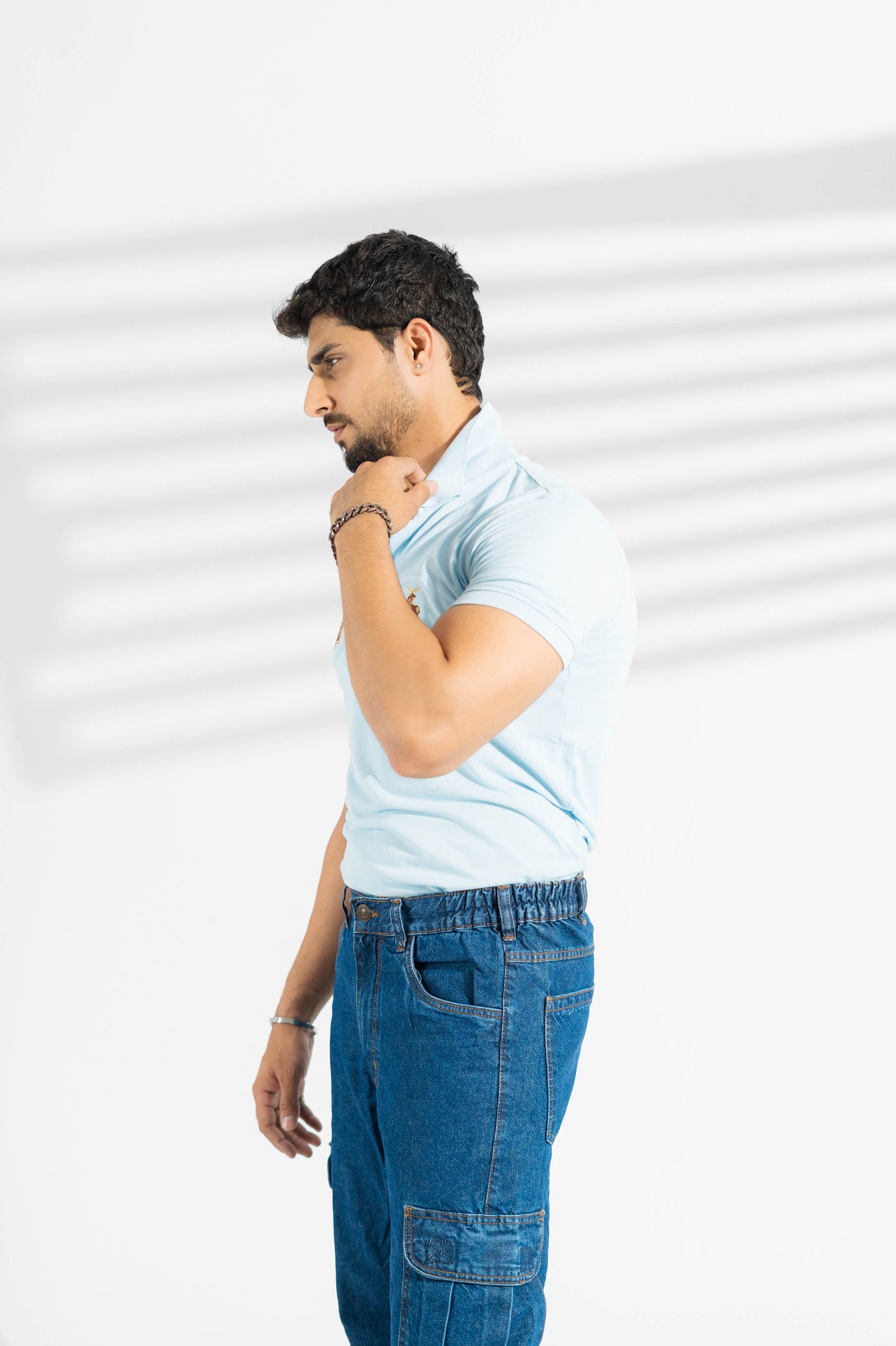 Polo Republica Men's Moose & PRC Crest Embroidered Short Sleeve Polo Shirt