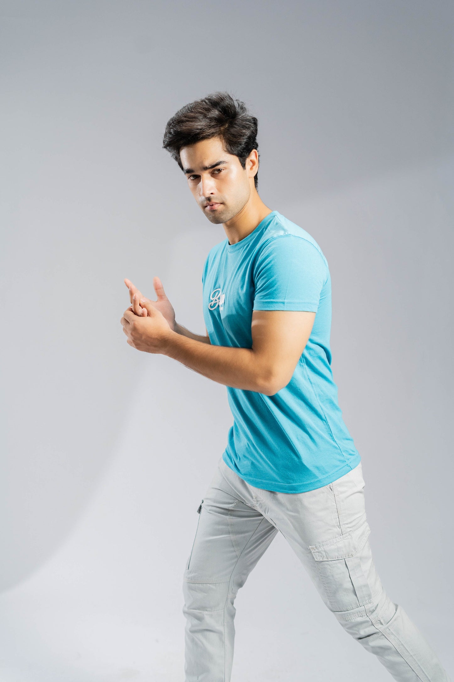 Polo Republica Men's Brooklyn NY Embroidered Crew Neck Tee Shirt