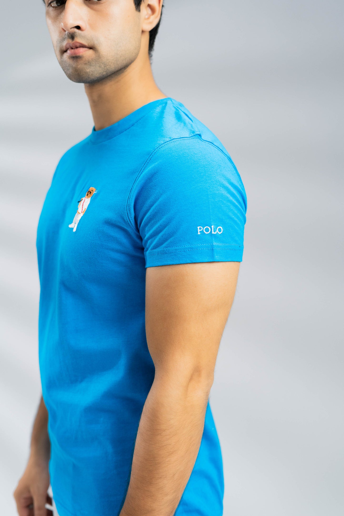 Polo Republica Men's Polo Bears & 5 Embroidered Crew Neck Tee Shirt