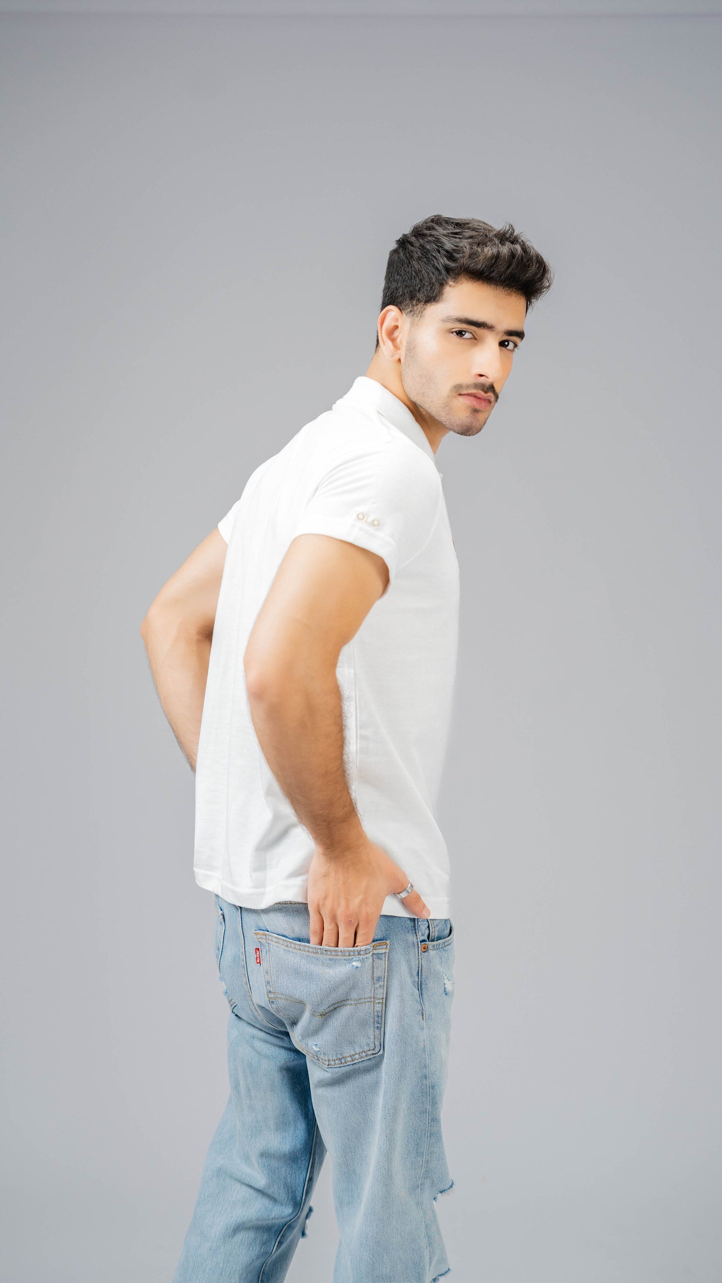 Polo Republica Men's Lion Crest & 9 Polo Embroidered Short Sleeve Polo Shirt