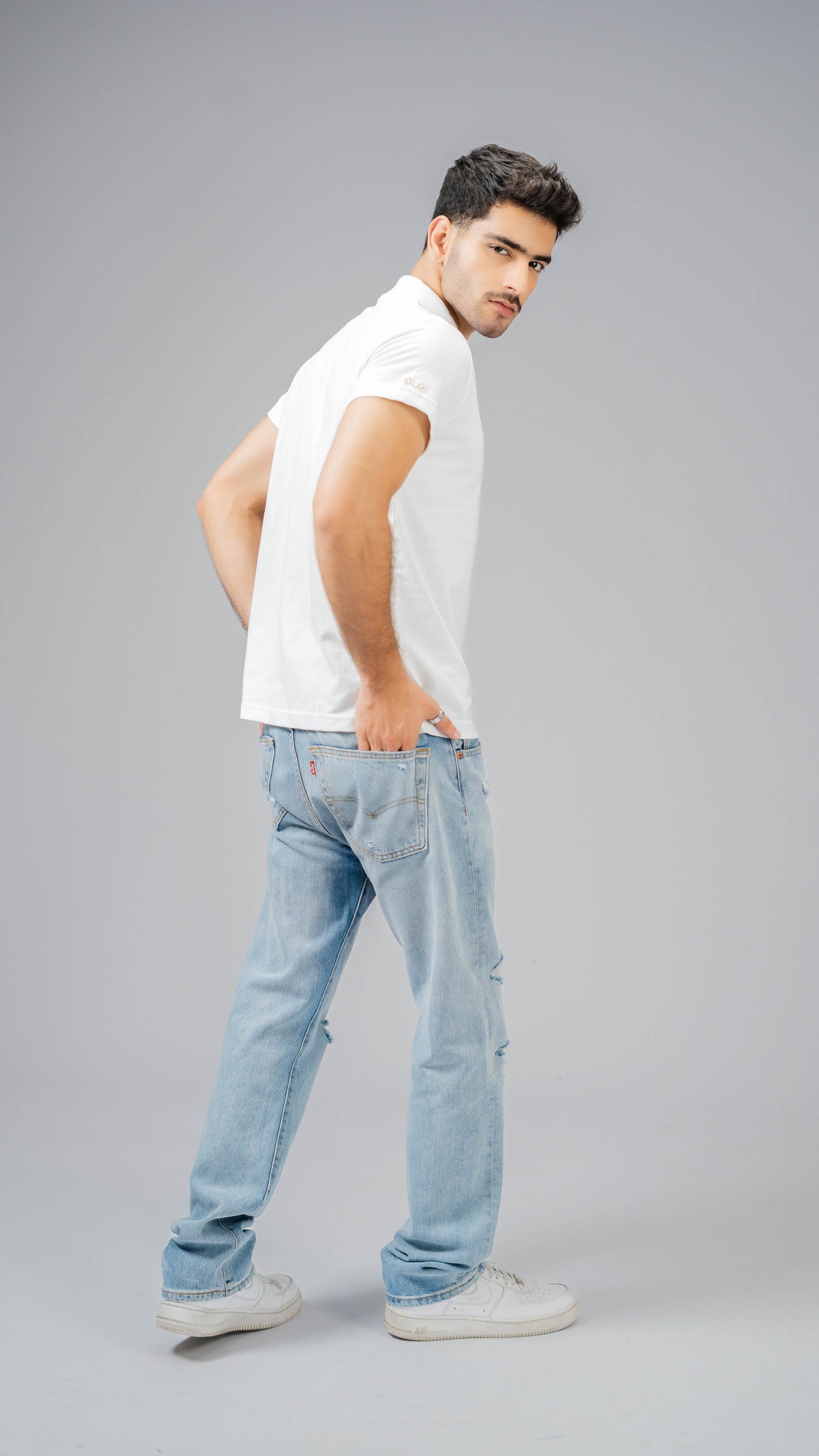 Polo Republica Men's Lion Crest & 9 Polo Embroidered Short Sleeve Polo Shirt