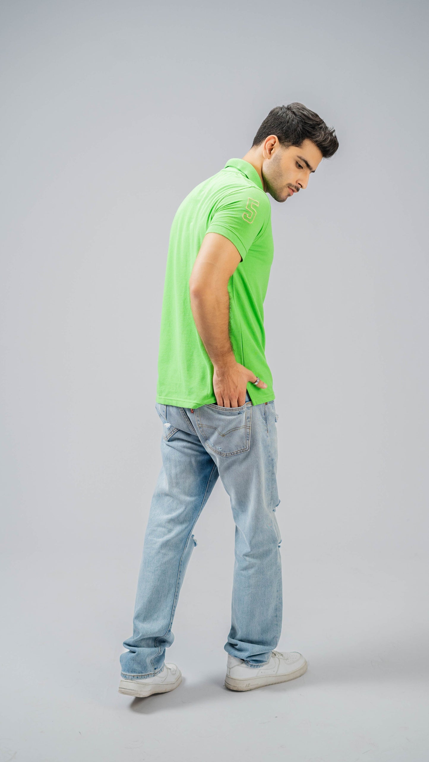 Polo Republica Men's Crest & 5 Embroidered Short Sleeve Polo Shirt