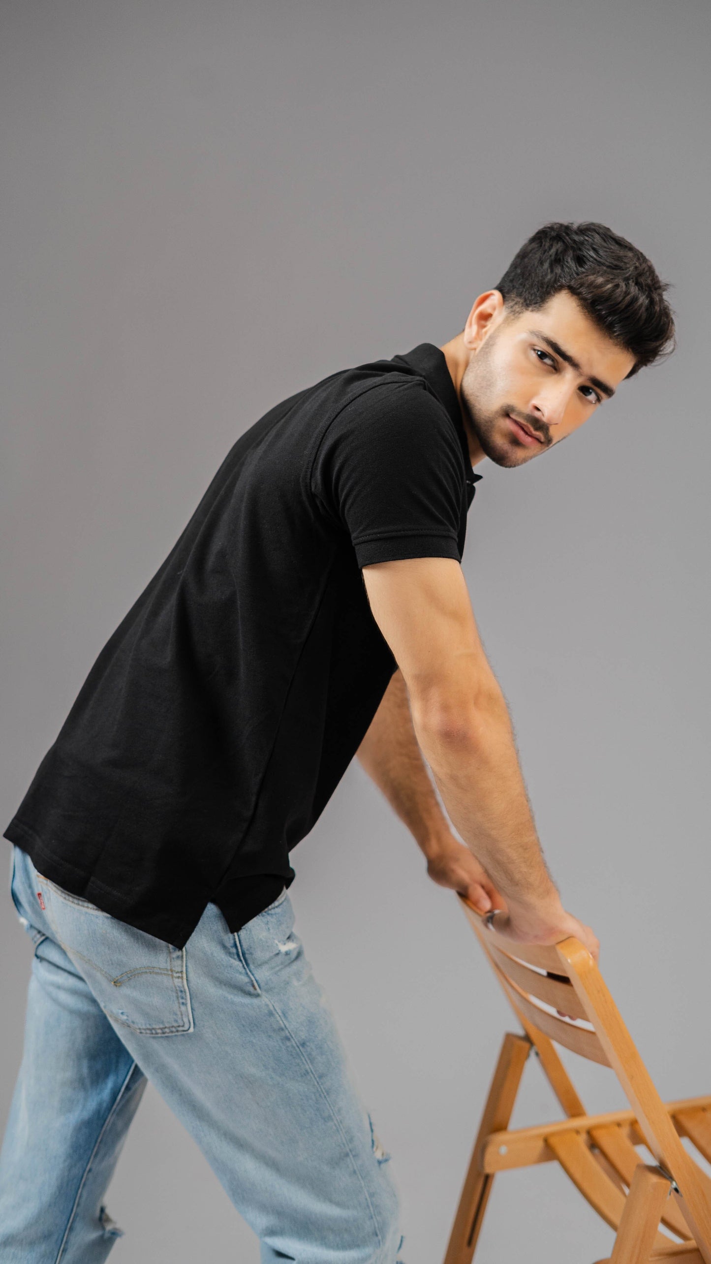 Polo Republica Men's USA & Polo Embroidered Short Sleeve Polo Shirt Men's Polo Shirt Polo Republica