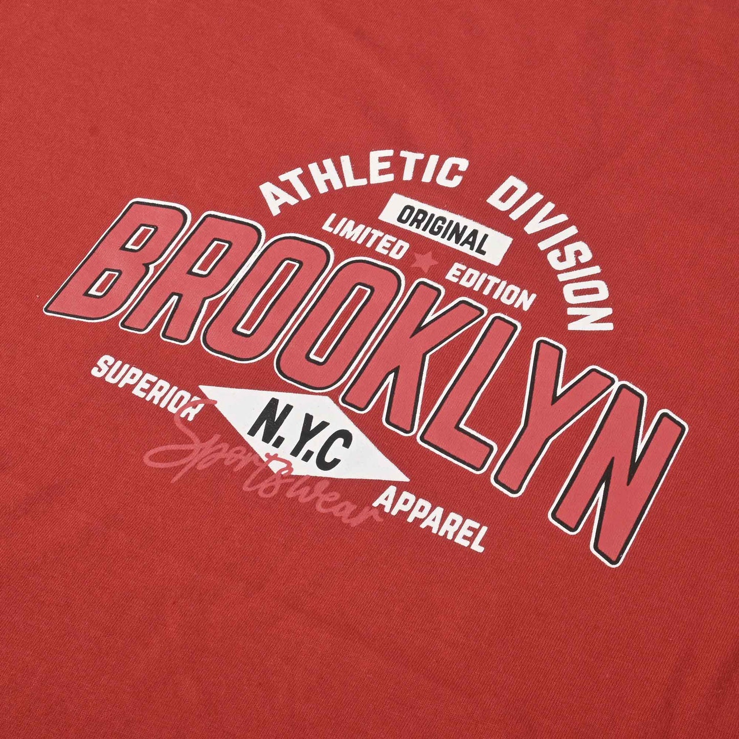 Polo Republica Men's Athletic Division Printed Crew Neck Tee Shirt