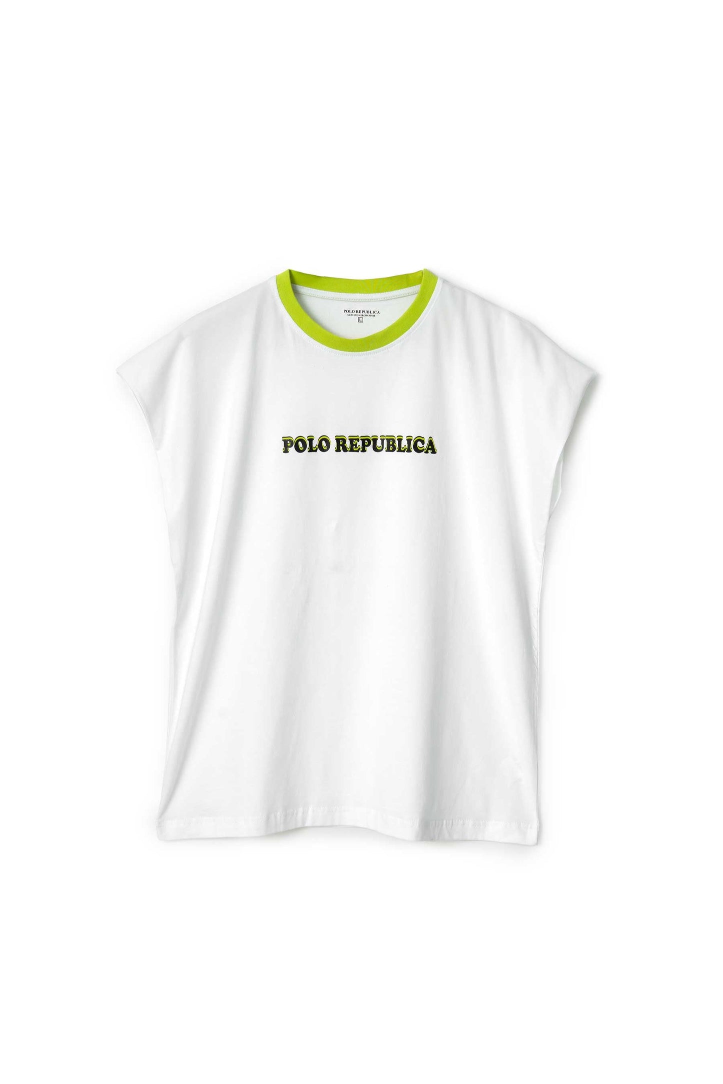 Polo Republica Men's Contrast Sleeveless Tee Shirt