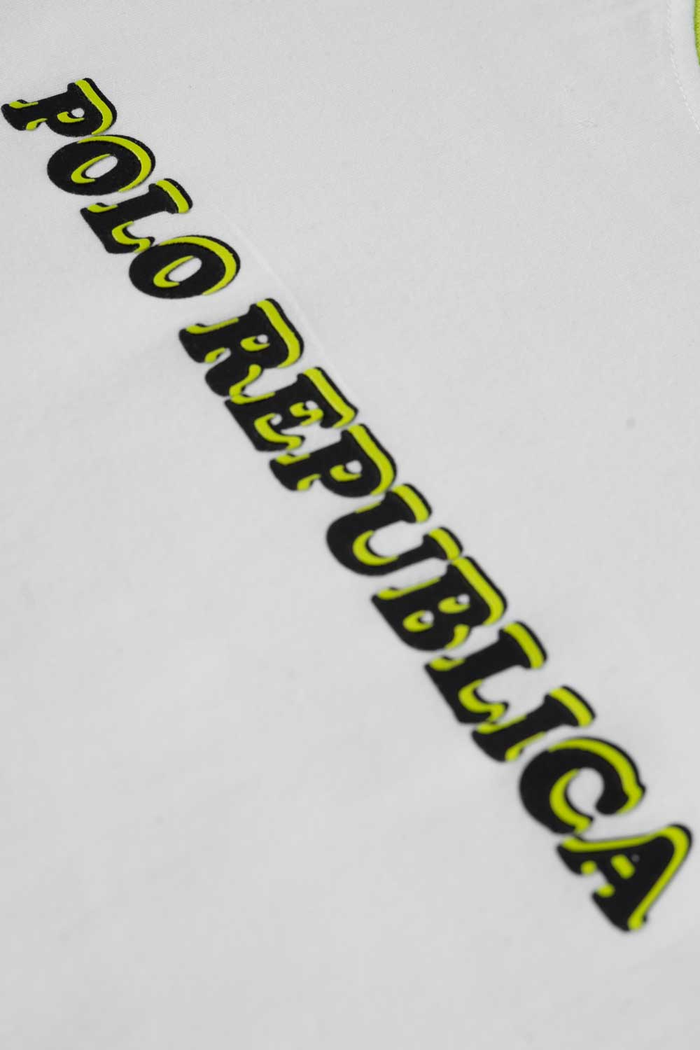 Polo Republica Men's Contrast Sleeveless Tee Shirt