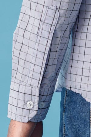 Polo Republica Men's Grid Check Casual Shirt