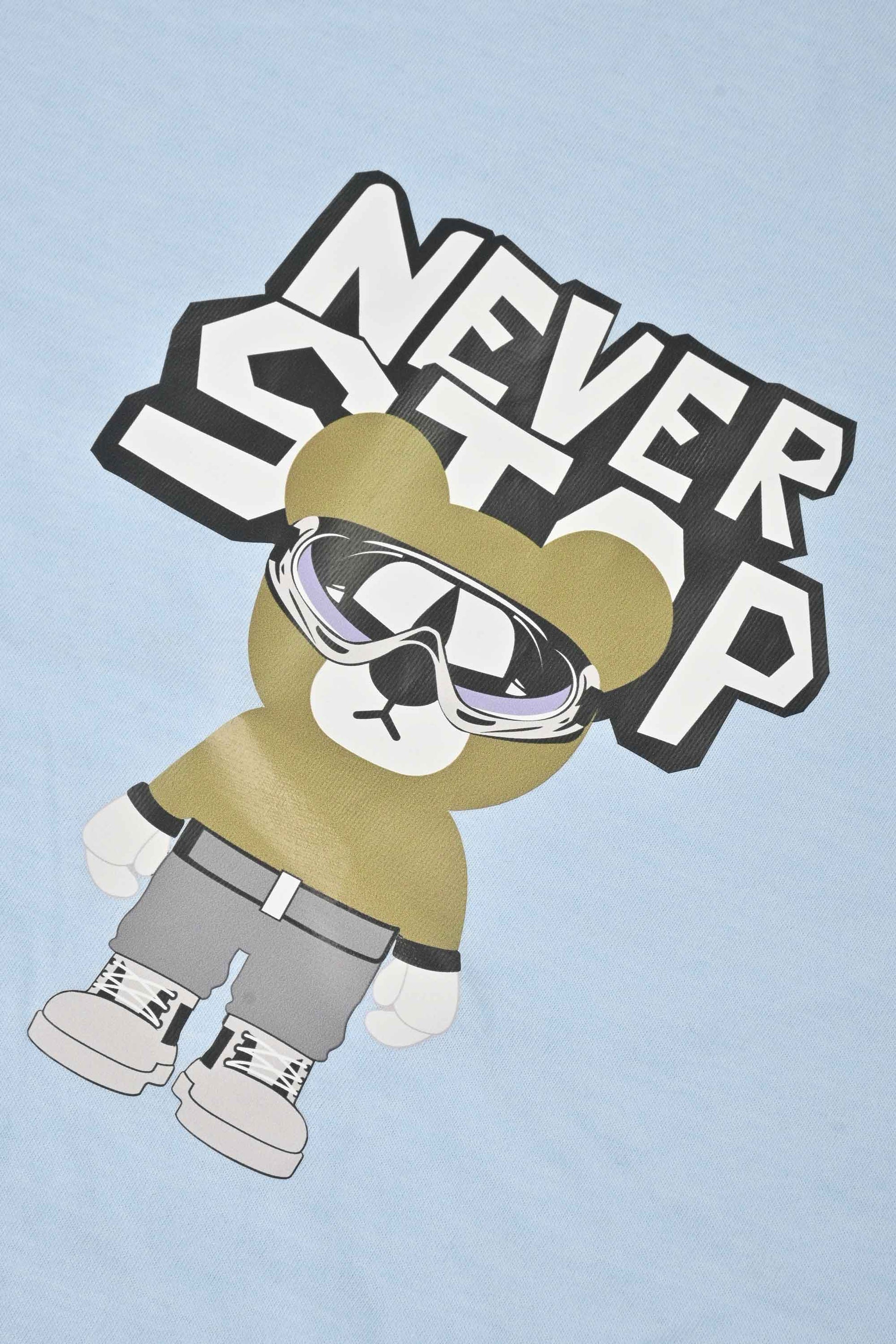 Polo Republica Men's Never Stop Printed Crew Neck Tee Shirt Men's Tee Shirt Polo Republica