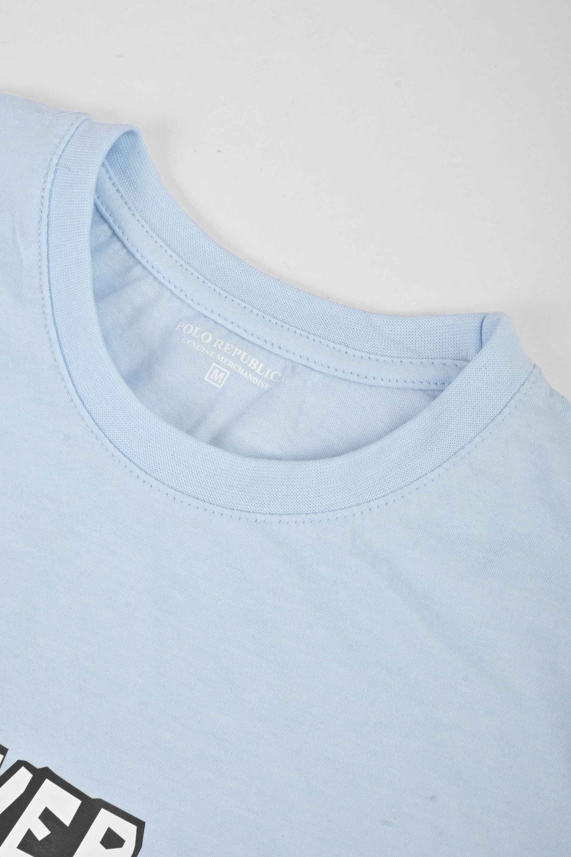 Polo Republica Men's Never Stop Printed Crew Neck Tee Shirt Men's Tee Shirt Polo Republica