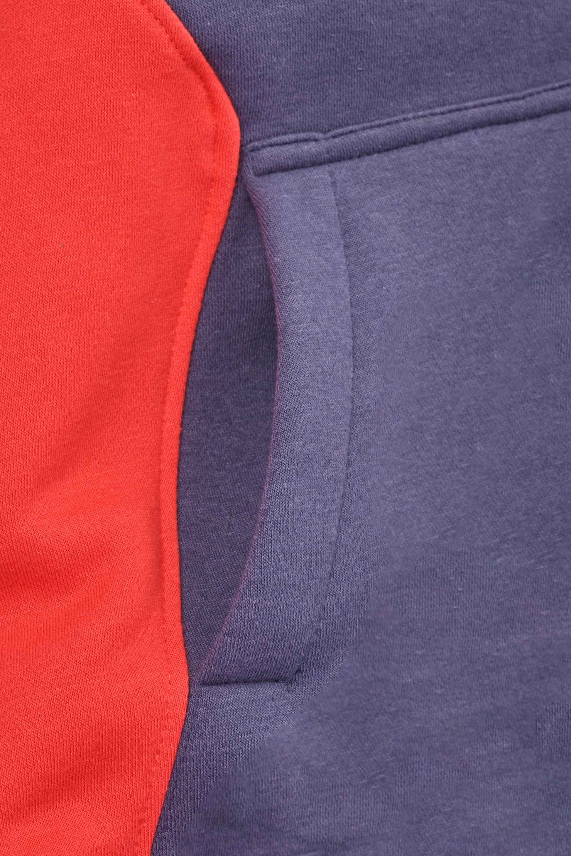 Axinite Unisex AX 96 Contrast Panel Fleece Zipper Hoodie Unisex Zipper Hoodie Image