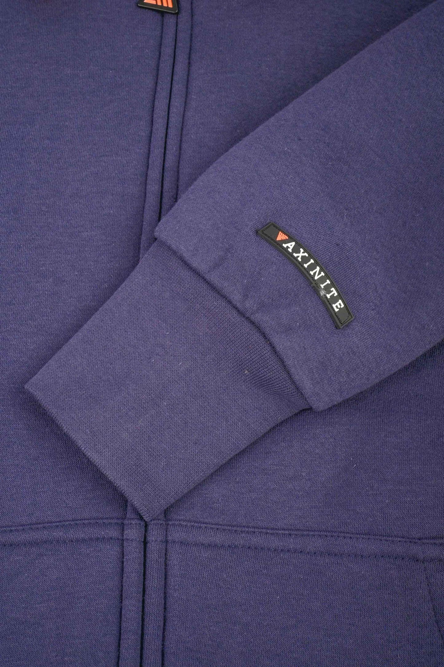 Axinite Unisex AX 96 Contrast Panel Fleece Zipper Hoodie Unisex Zipper Hoodie Image