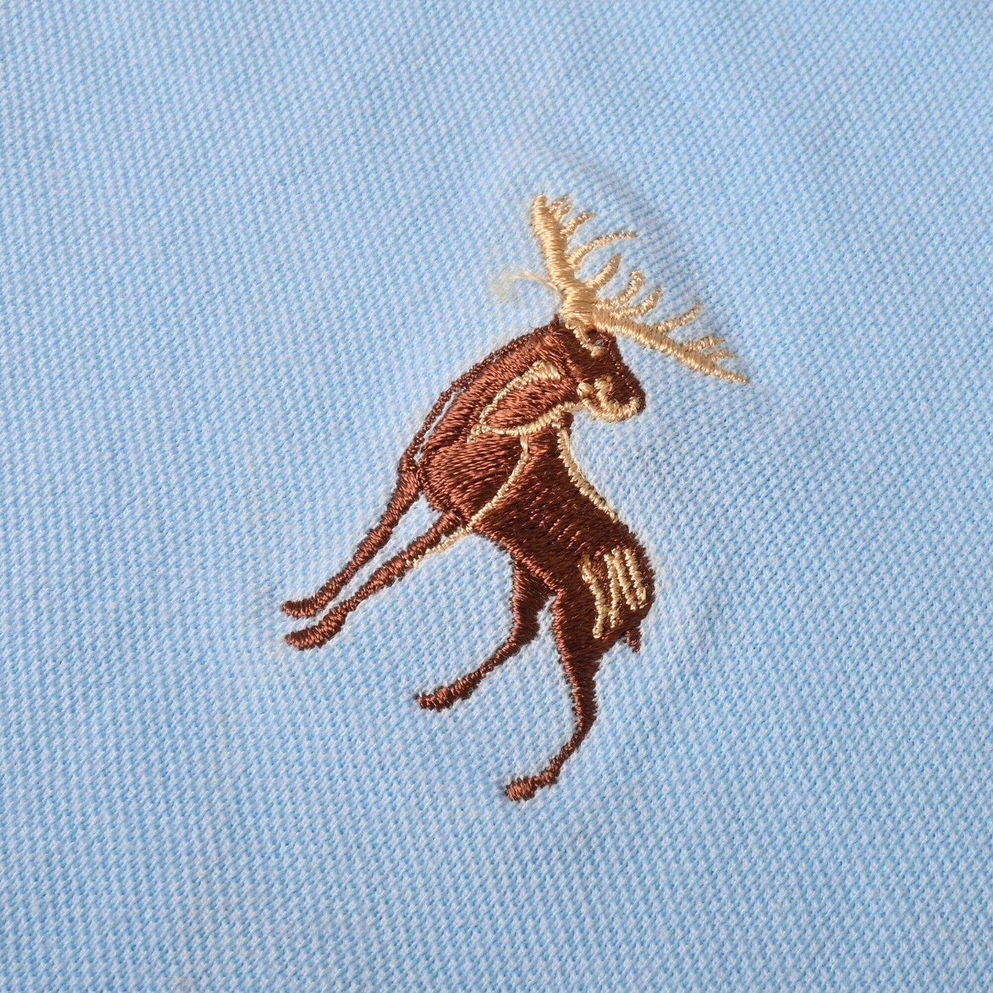 Polo Republica Men's Moose & PRC Crest Embroidered Short Sleeve Polo Shirt Men's Polo Shirt Polo Republica