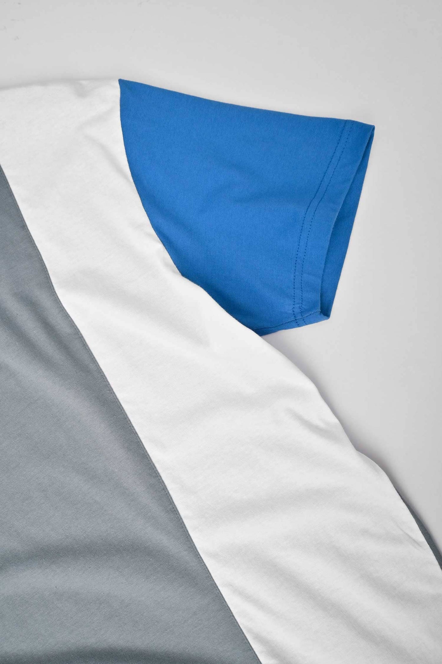 Polo Republica Men's Contrast Panel Oversized Crew Neck Tee Shirt Men's Tee Shirt Polo Republica