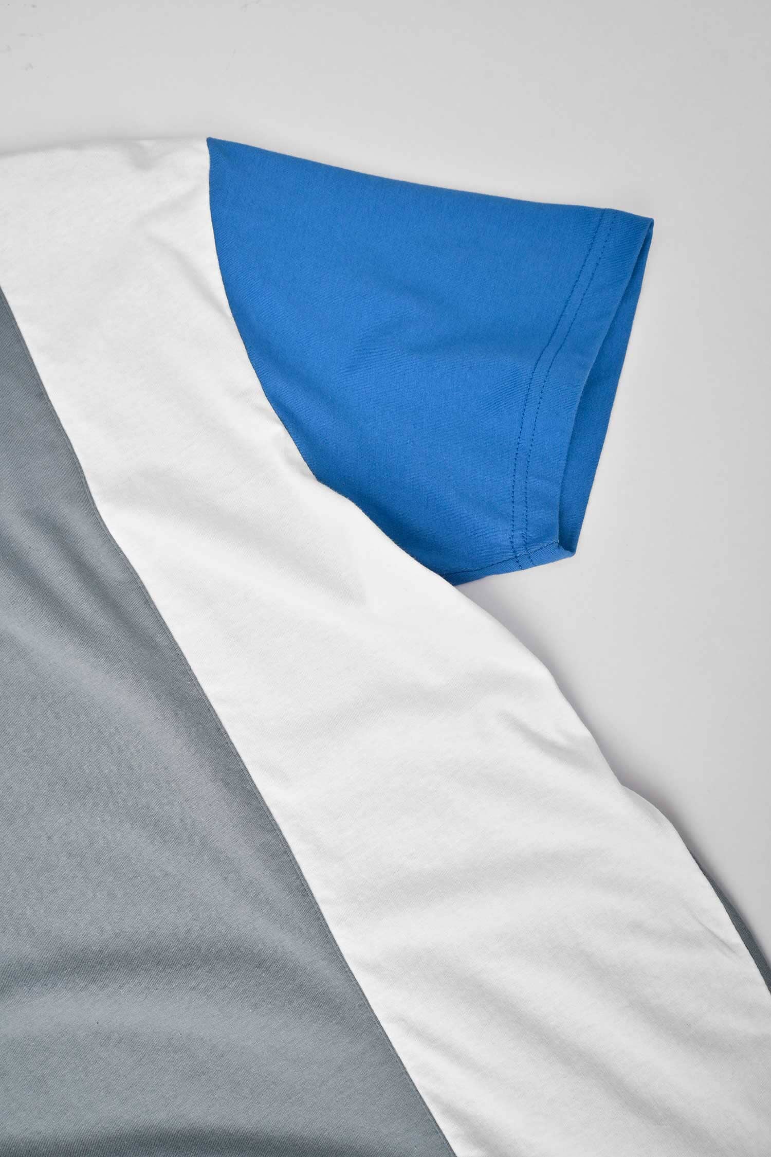 Polo Republica Men's Contrast Panel Oversized Crew Neck Tee Shirt Men's Tee Shirt Polo Republica