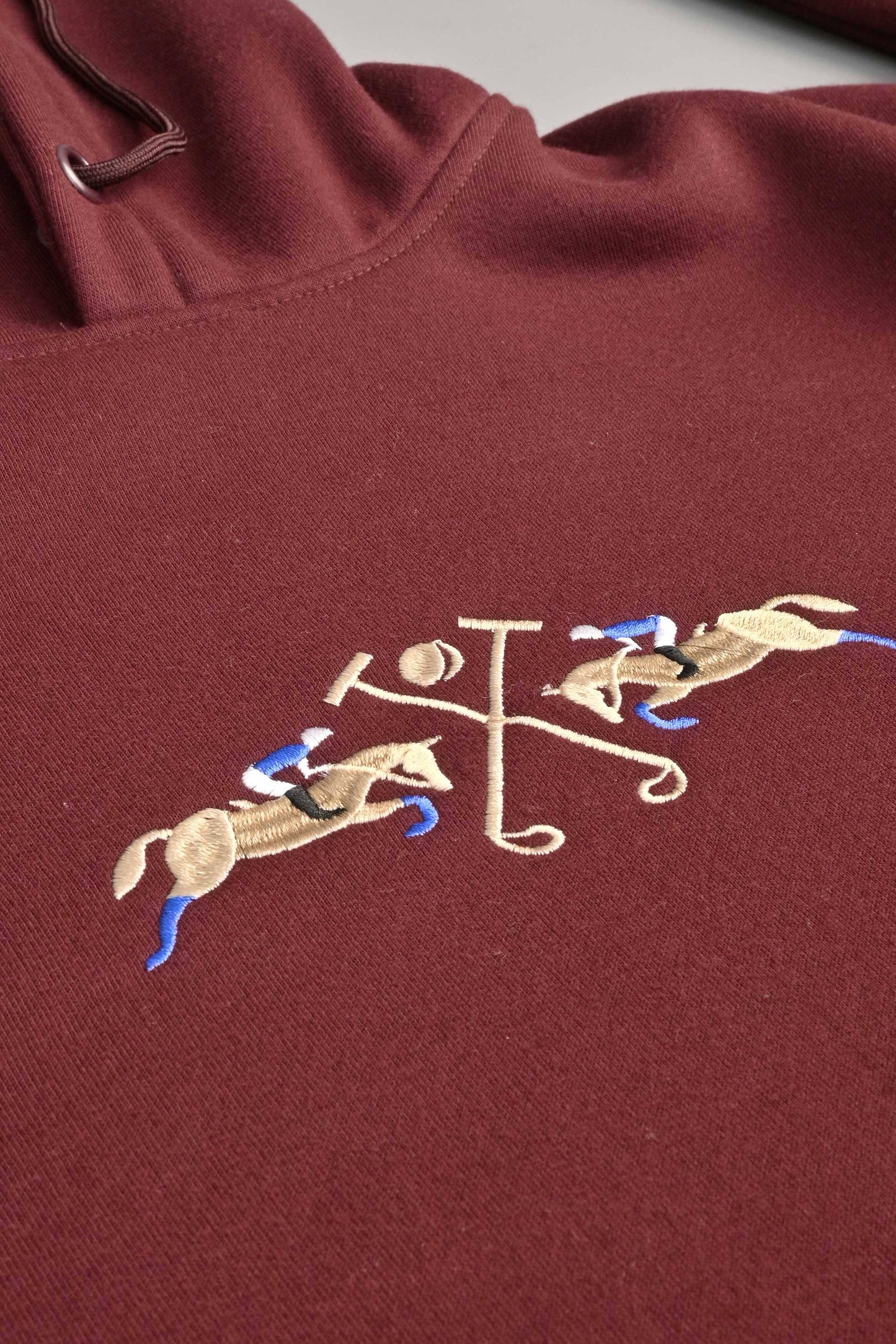 Polo Republica Men's Double Horse Embroidered Fleece Pullover Hoodie Men's Zipper Hoodie Polo Republica