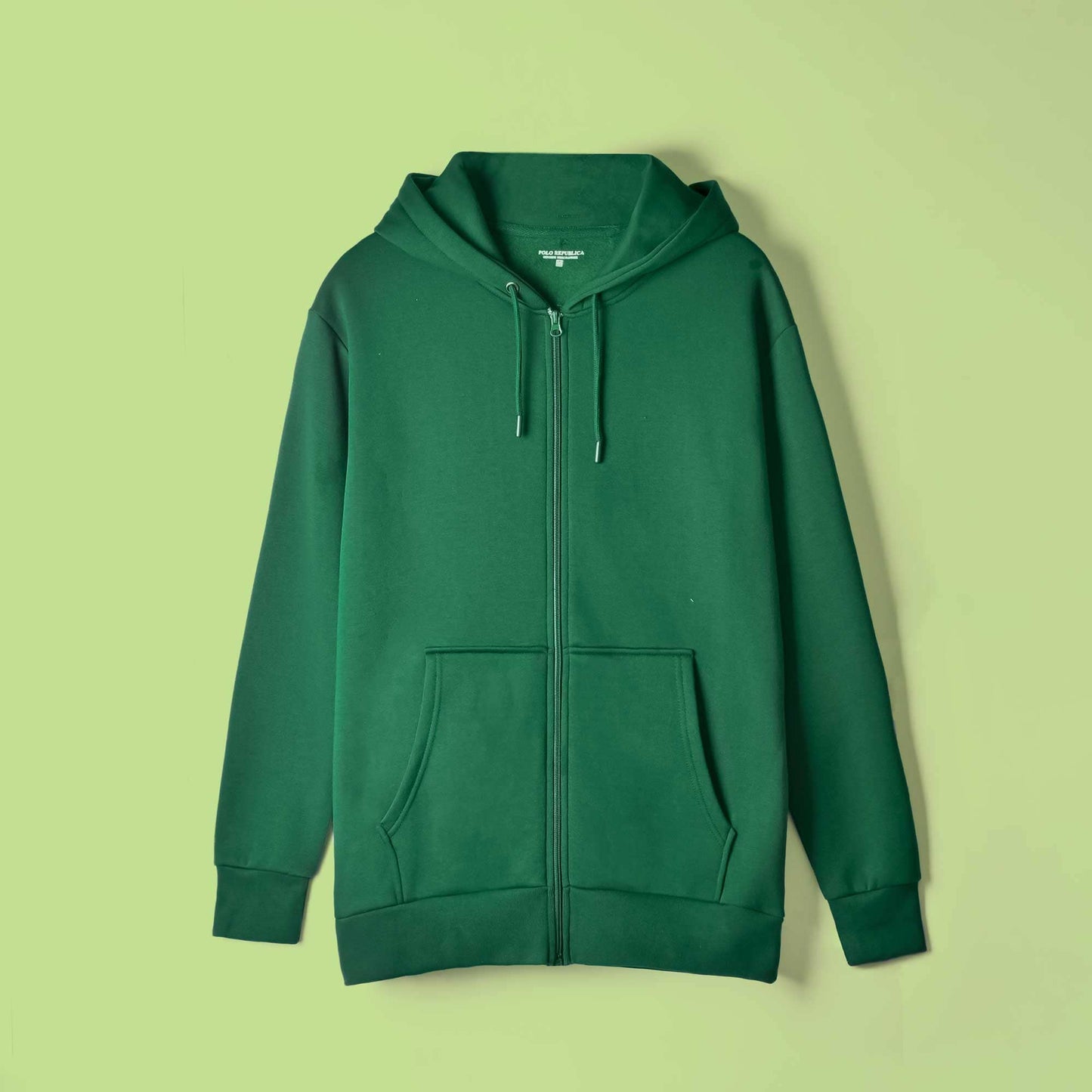 Polo Republica Men's Lucerne Zipper Hoodie Men's Zipper Hoodie Polo Republica Bottle Green S