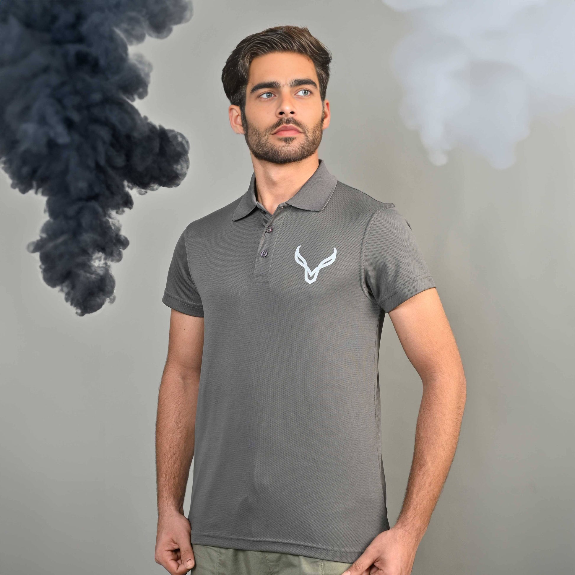 Polo Republica Men's Be Strong Activewear Polo Shirt Men's Polo Shirt Polo Republica Graphite S