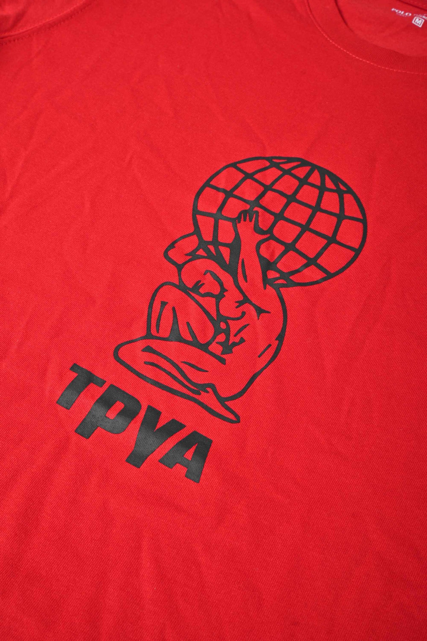 Polo Republica Men's World Life Embroidered Crew Neck Tee Shirt