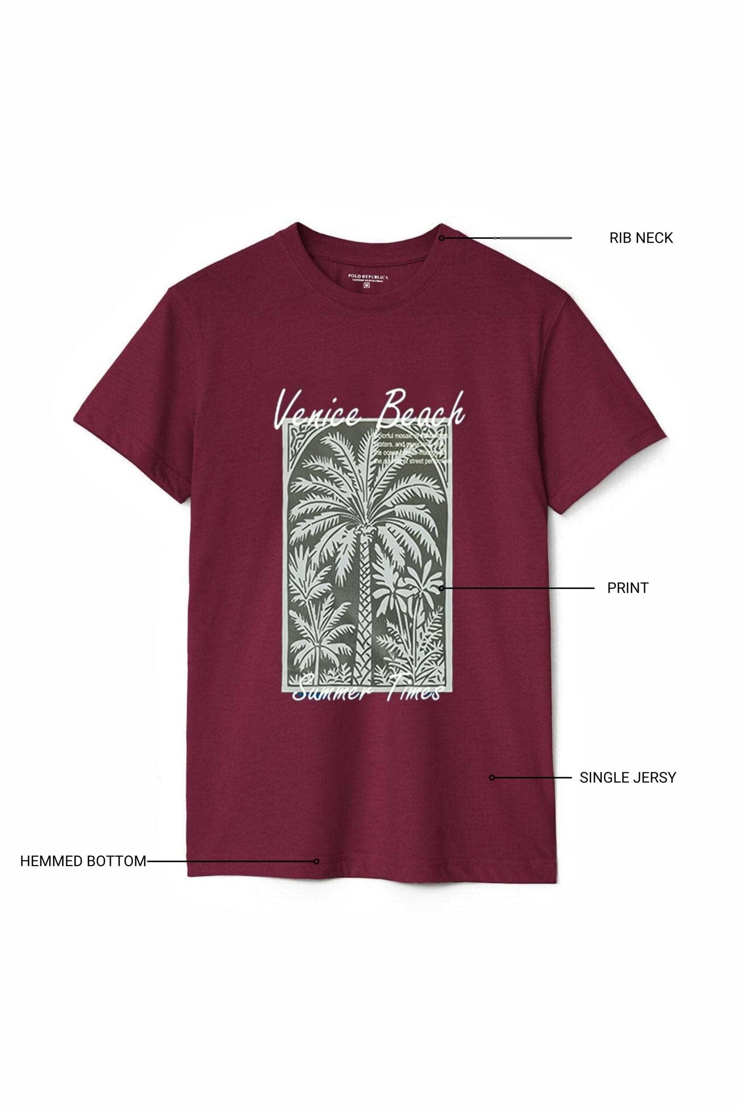 Polo Republica Men's Venice Beach Tee Shirt