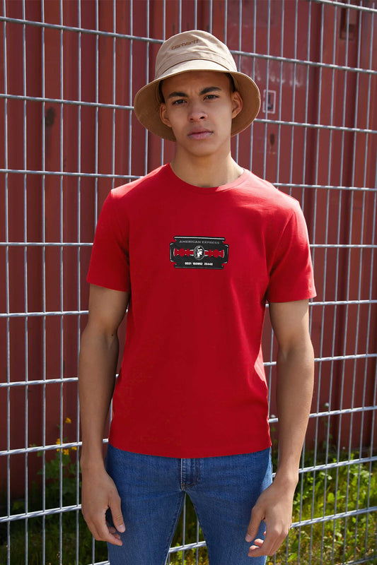 Polo Republica Men's American Express Printed Crew Neck Tee Shirt Men's Tee Shirt Polo Republica