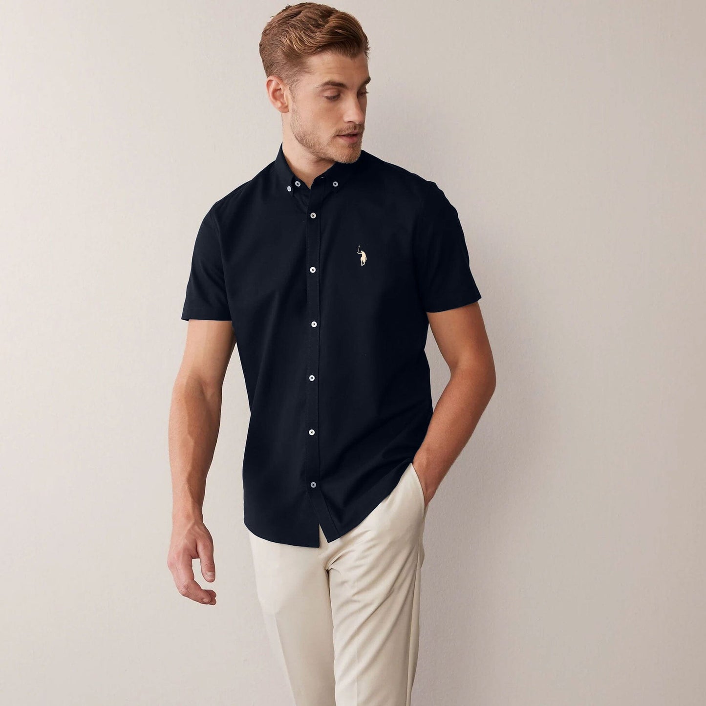 Polo Republica Men's Signature Pony Embroidered Pique Casual Shirt Men's Casual Shirt Polo Republica