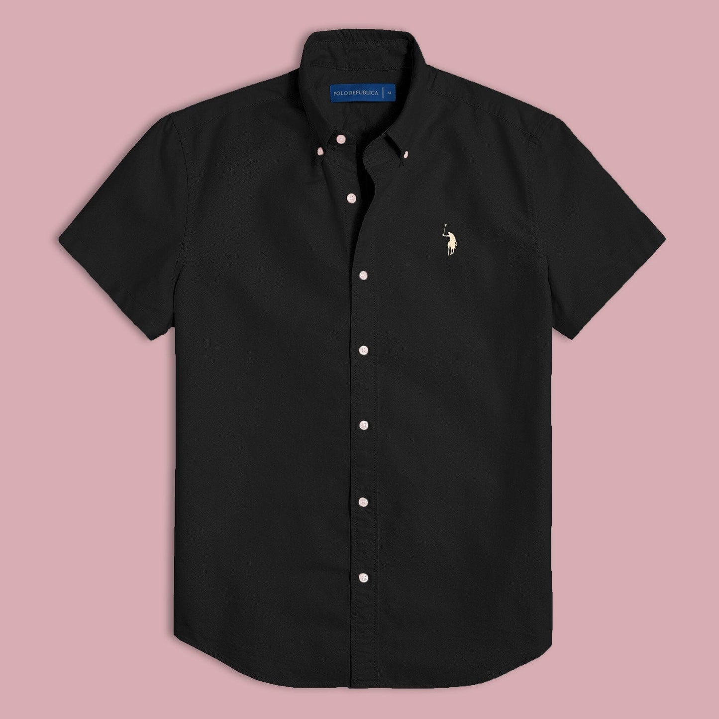 Polo Republica Men's Signature Pony Embroidered Pique Casual Shirt Men's Casual Shirt Polo Republica