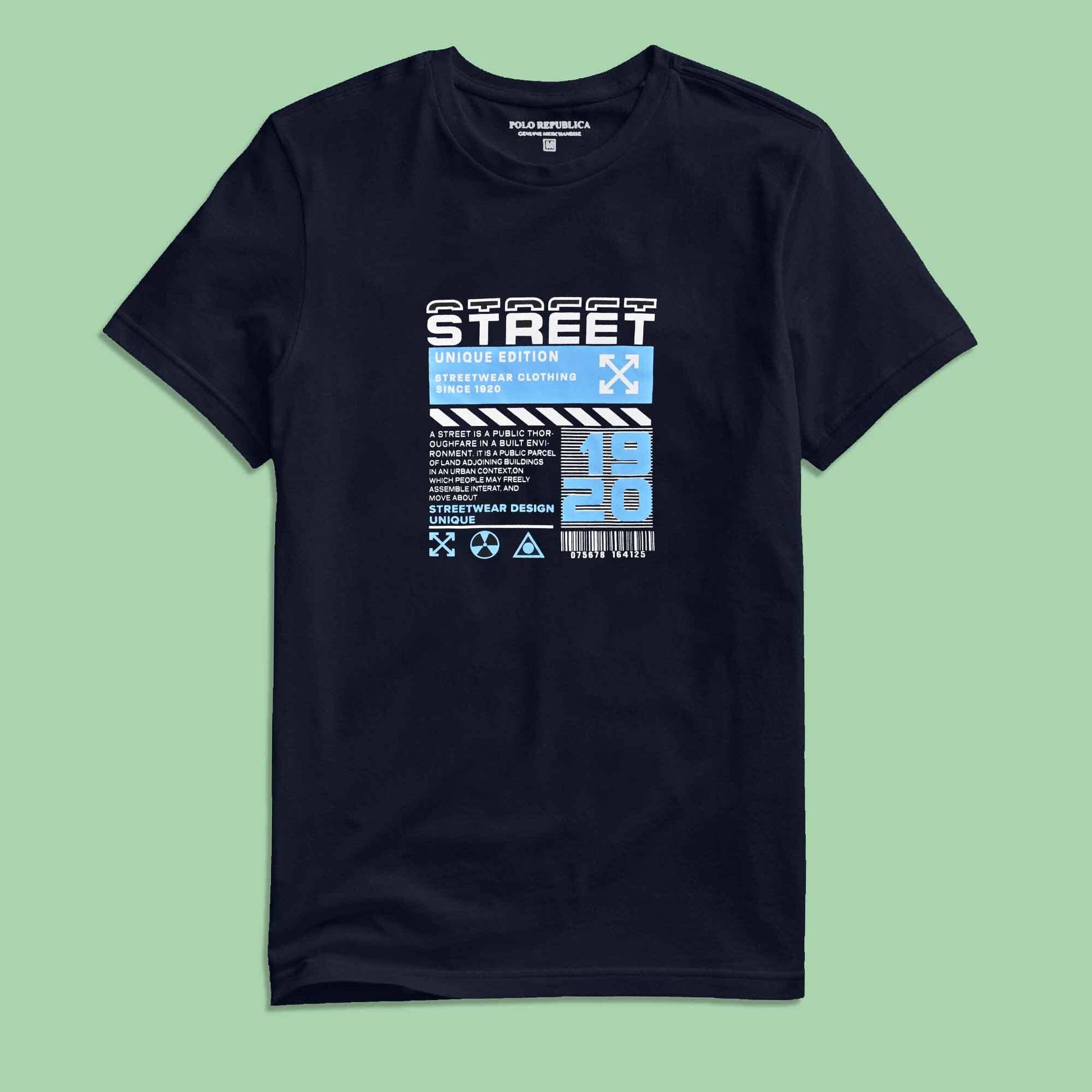 Polo Republica Men's Street 1920 Printed Crew Neck Tee Shirt Men's Tee Shirt Polo Republica