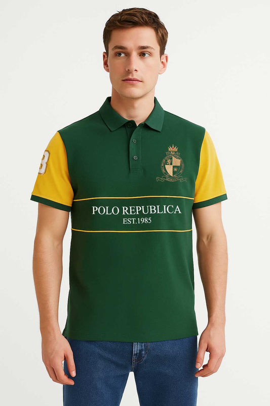 Bottle Green & Yellow