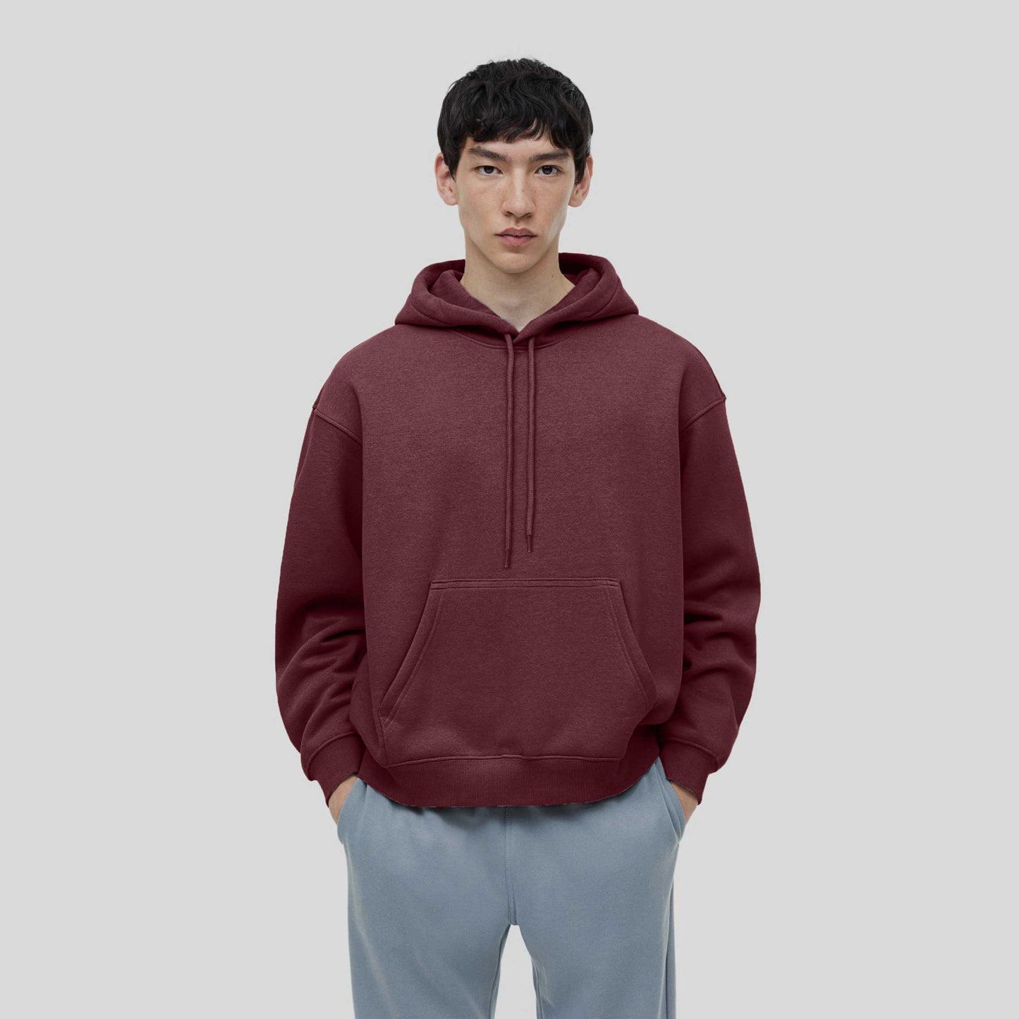 Polo Republica Men's Solid Fleece Pullover Hoodie