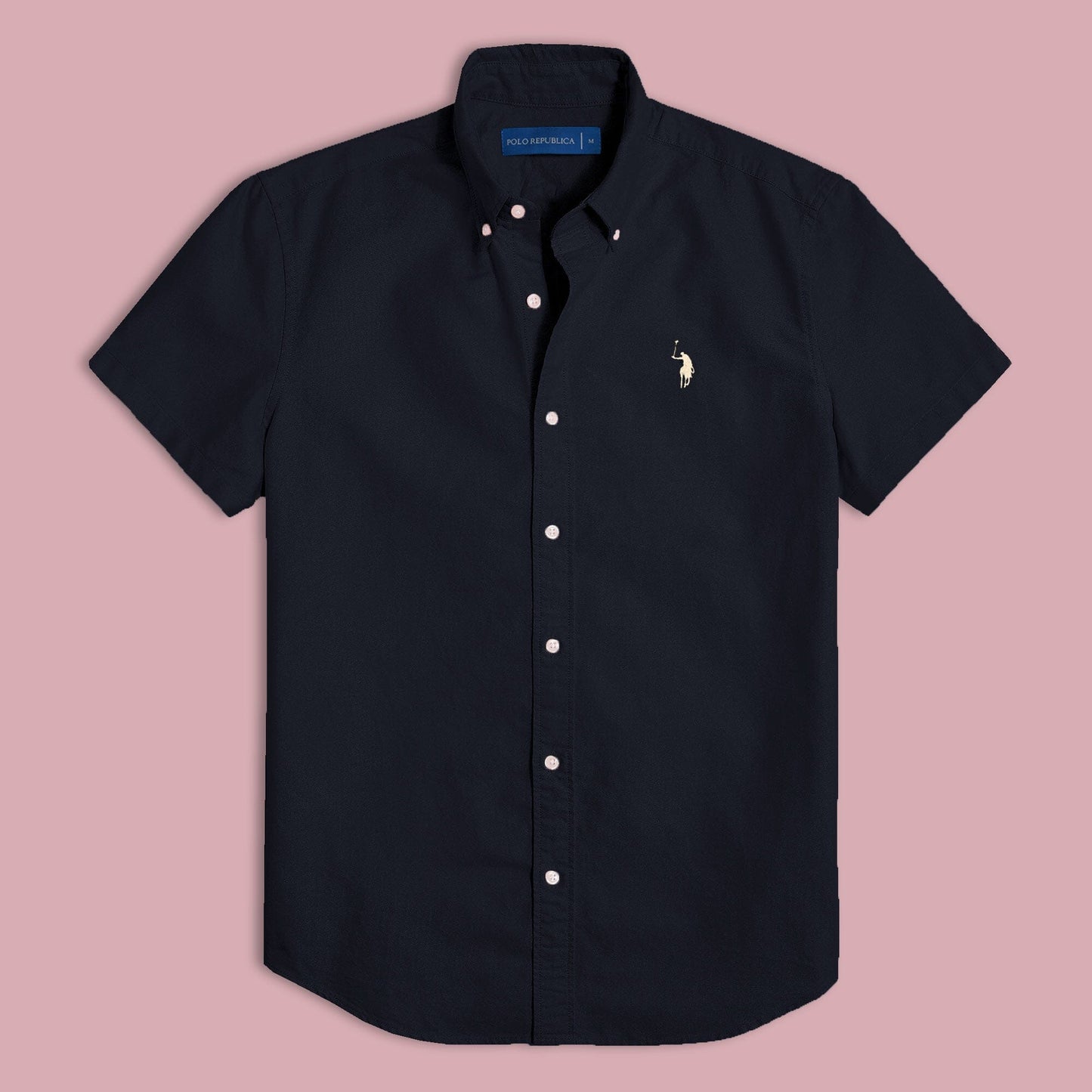 Polo Republica Men's Signature Pony Embroidered Pique Casual Shirt Men's Casual Shirt Polo Republica