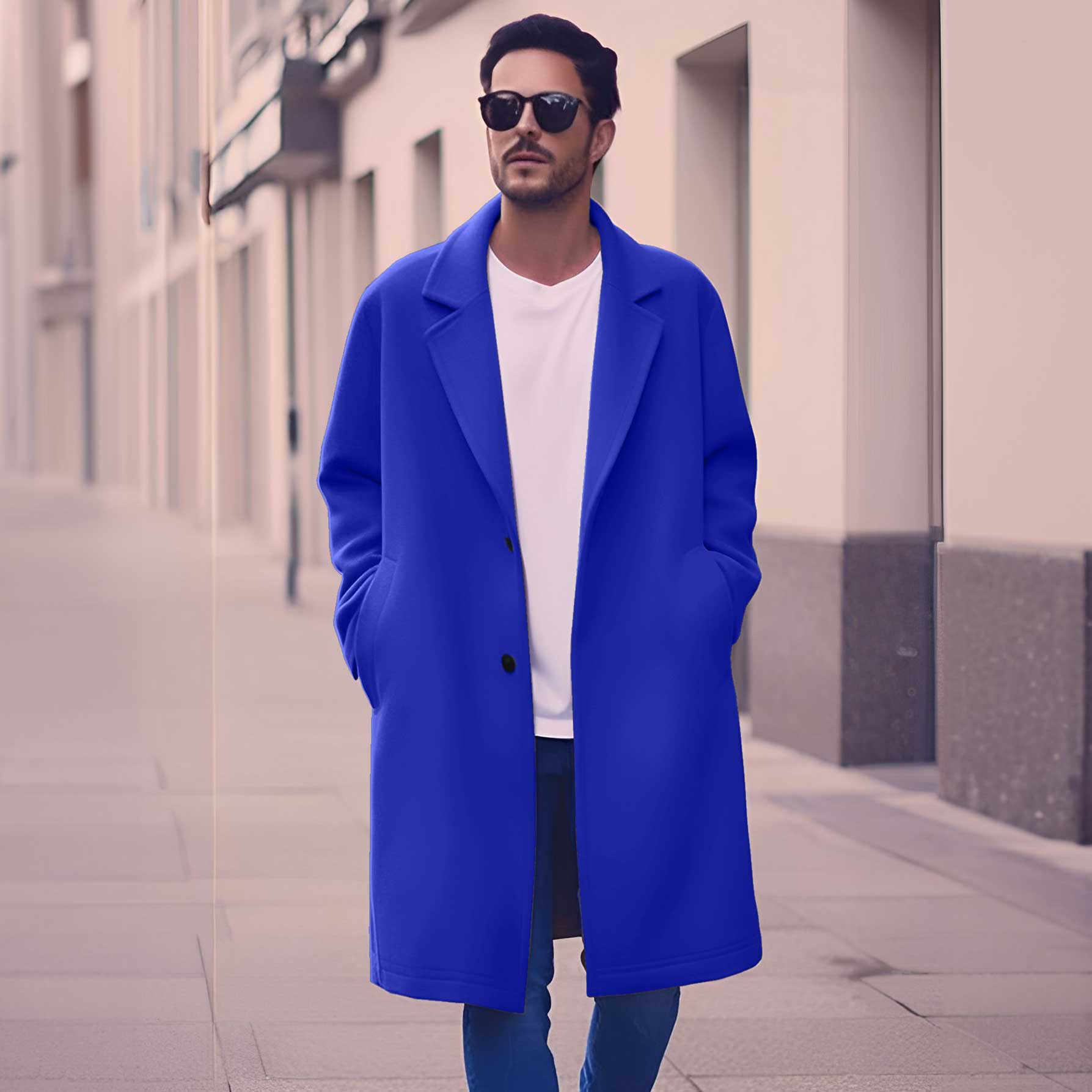 Polo Republica Men's Winter Fleece Long Coat Men's Coat Polo Republica