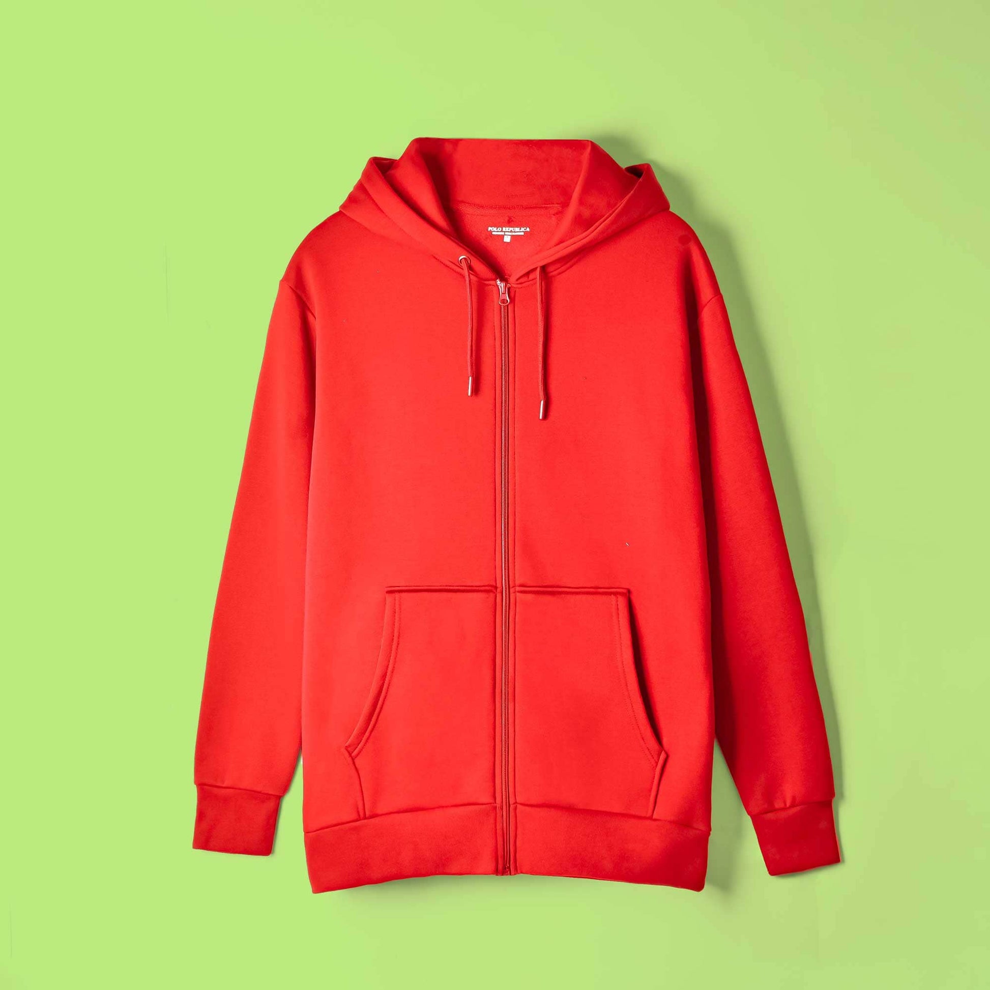 Polo Republica Men's Lucerne Zipper Hoodie Men's Zipper Hoodie Polo Republica Red S