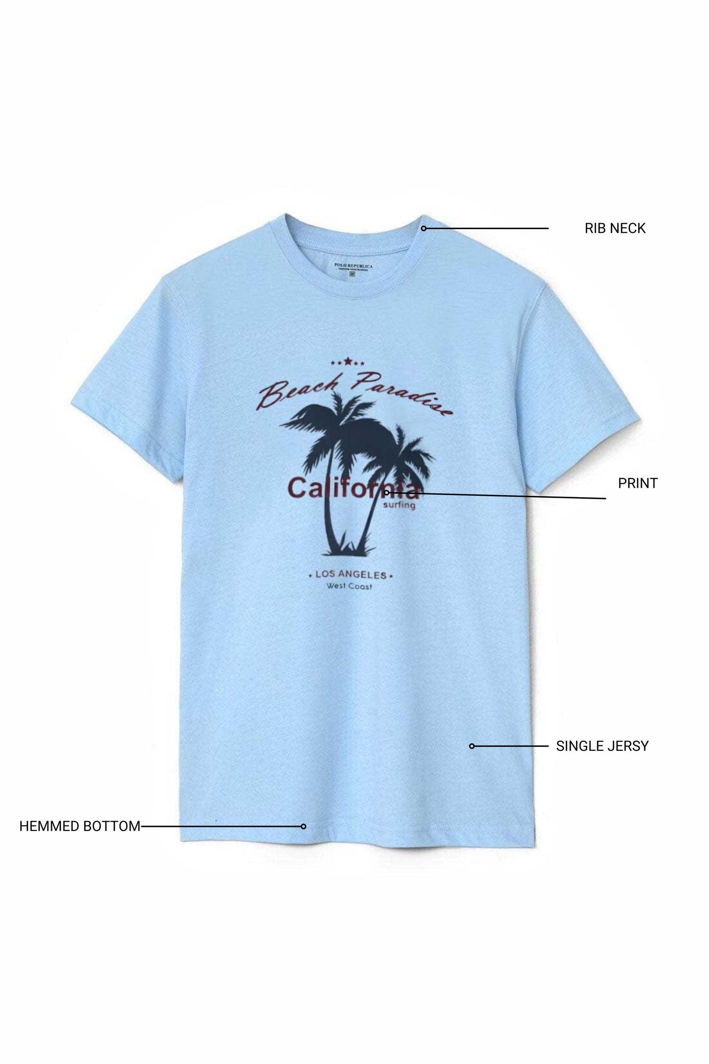 Polo Republica Men's California Tee Shirt