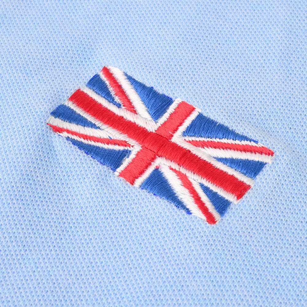 Polo Republica Men's Maple Leaf & Flag Embroidered Short Sleeve Polo Shirt Men's Polo Shirt Polo Republica