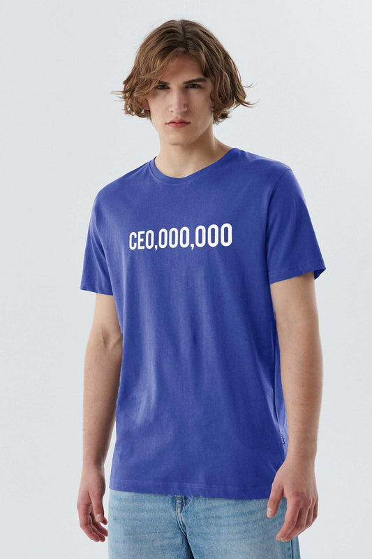 Men's  Printed Crew Neck Tee Shirt CEO Millionaire