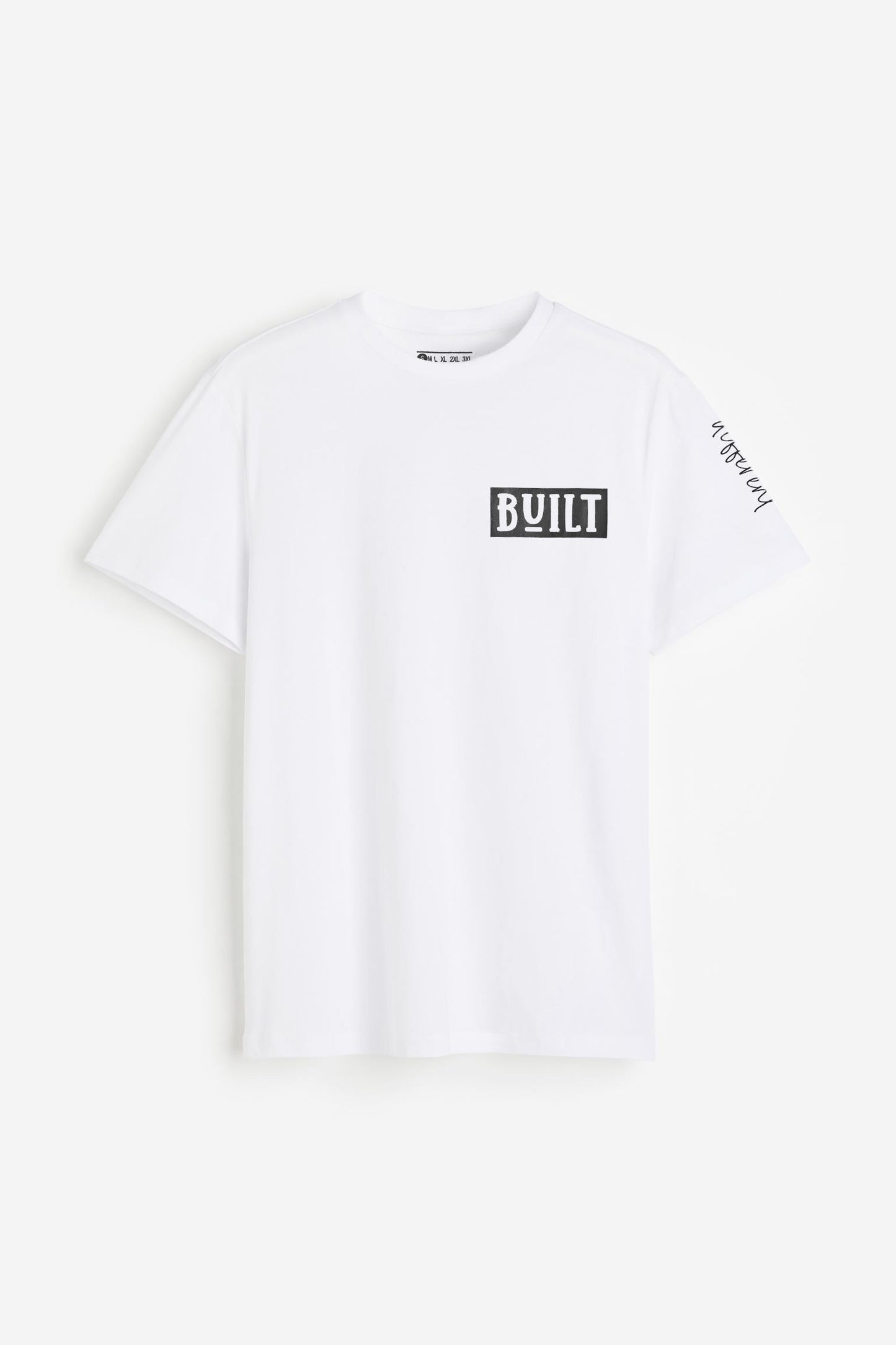 Men's Built Printed Crew Neck Tee Shirt